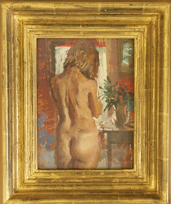 BEFORE THE DRESSING TABLE..Peter Kuhfeld RP.NEAC contemporary British artist