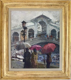 FALLING SNOW REALTO VENECIA ITALIA.Peter Kuhfeld.NEAC.RP británico contemporáneo