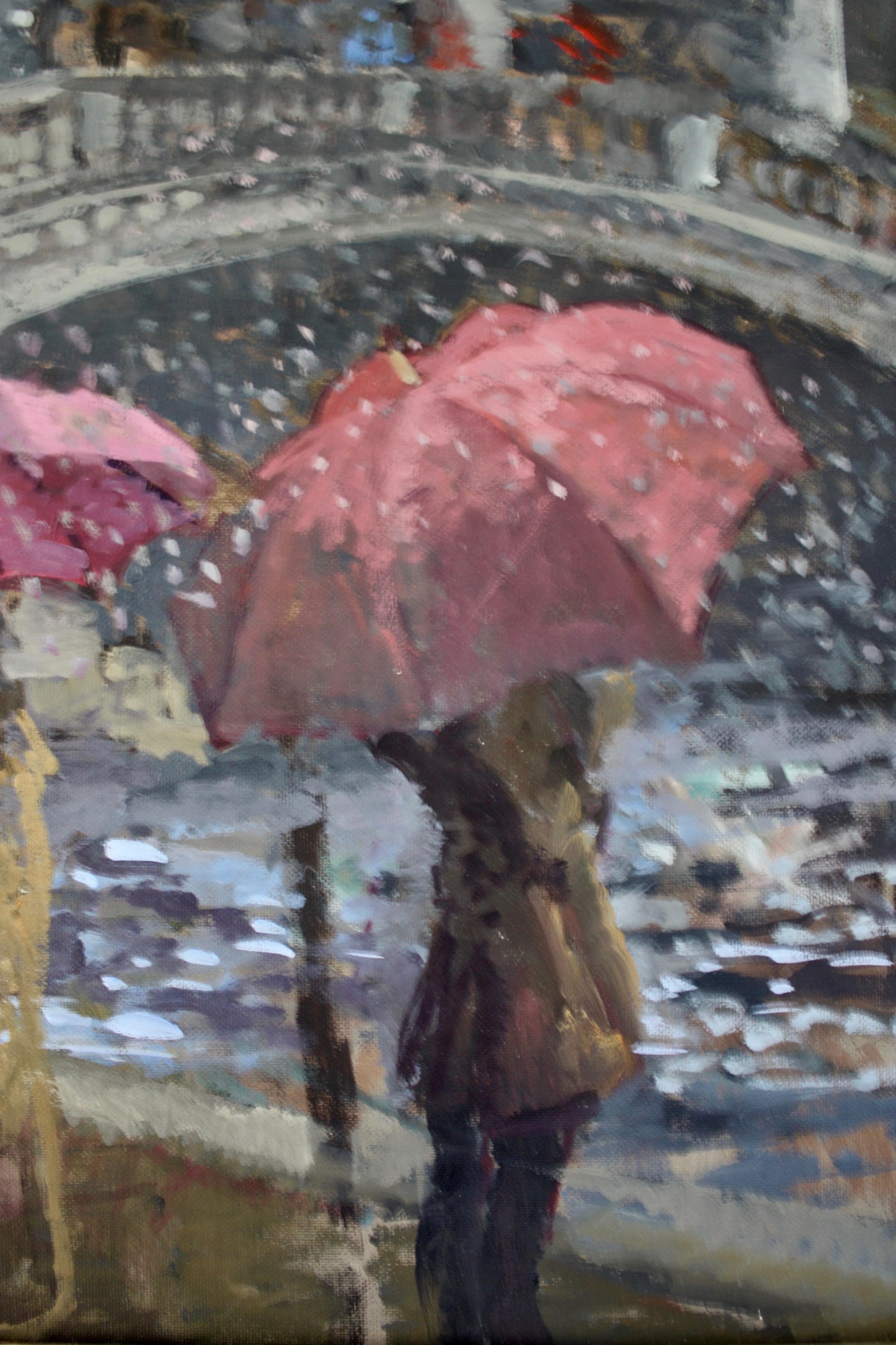 FALLING SNOW REALTO VENICE ITALY.Peter Kuhfeld.NEAC.RP contemporary British im Angebot 6