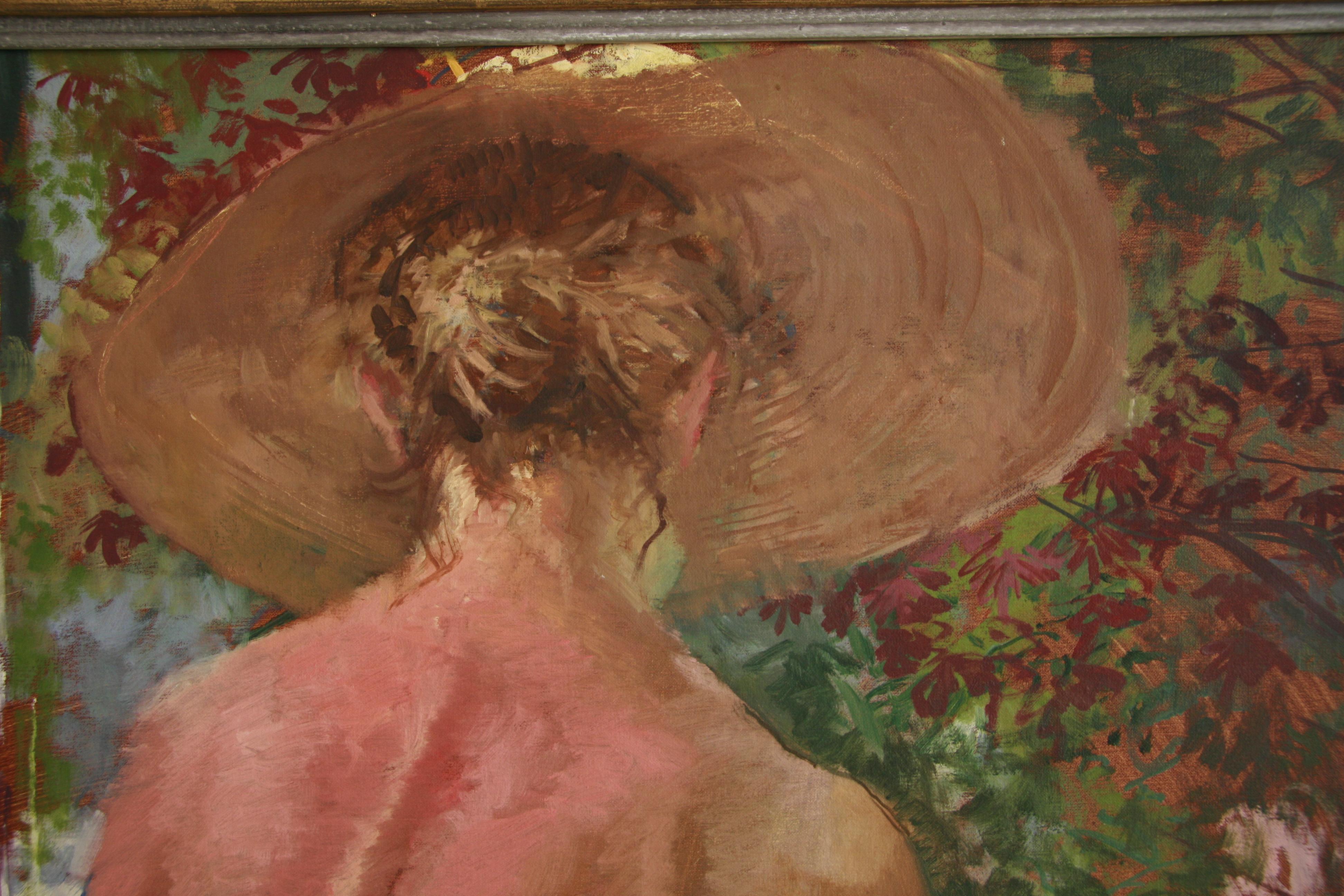 GARTENSONNE  von  PETER KUHFELD RP NEAC zeitgenössischer britischer Impressionist im Angebot 7