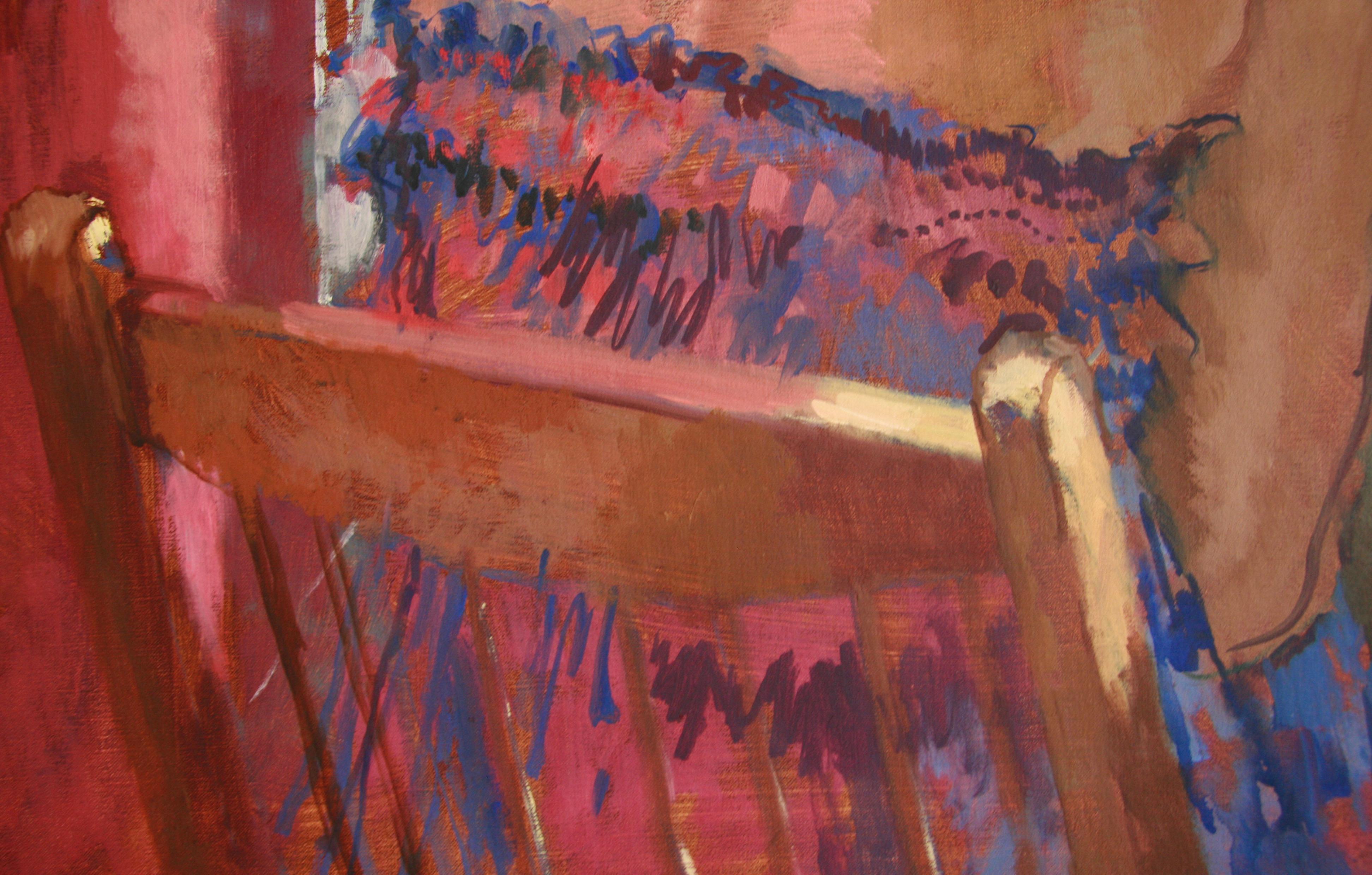 SOLEIL DE JARDIN  par  PETER KUHFELD RP NEAC Impressionniste britannique contemporain  en vente 5
