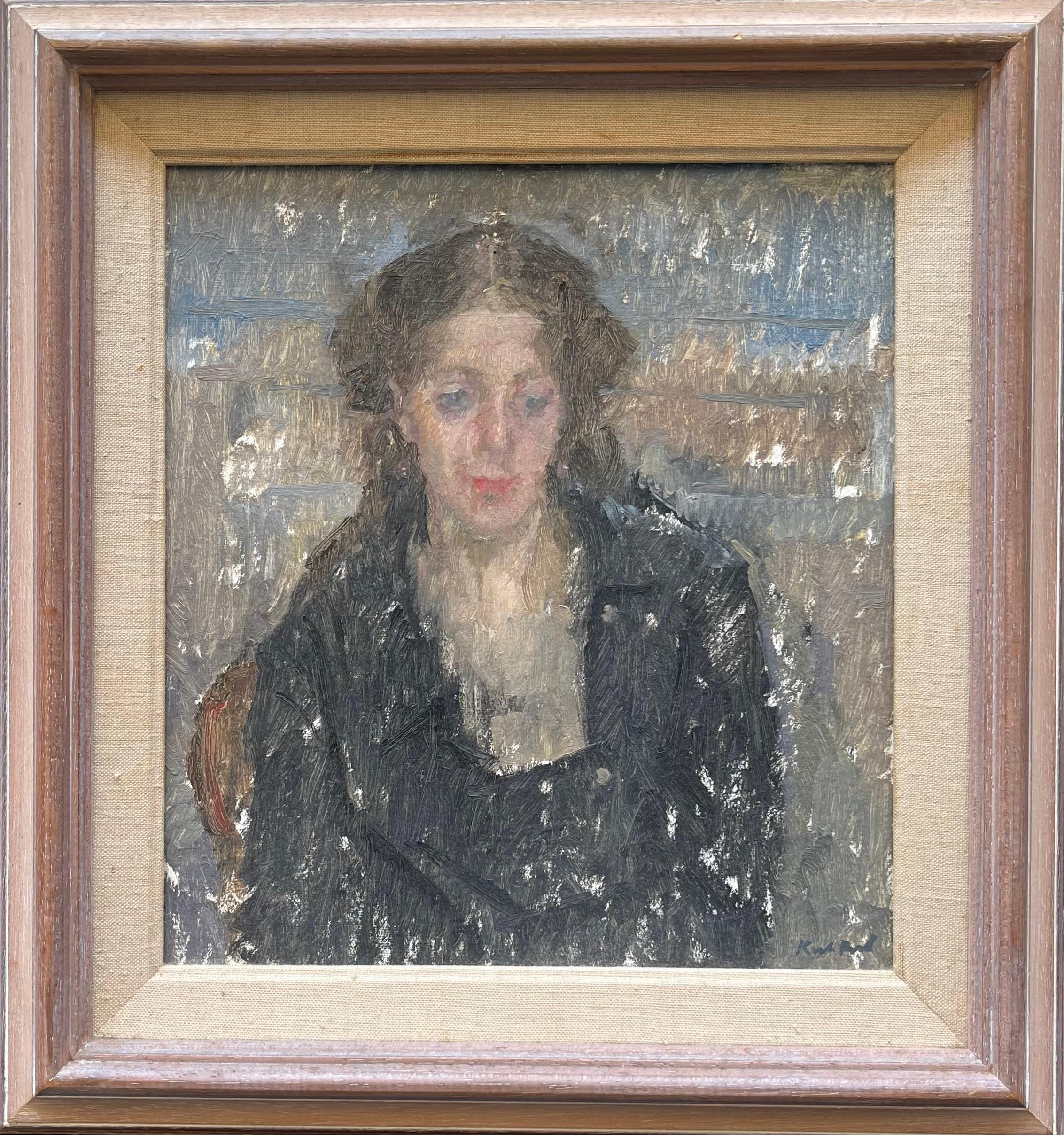 Peter Kuhfeld Portrait Painting - Portrait of the Artist's Wife