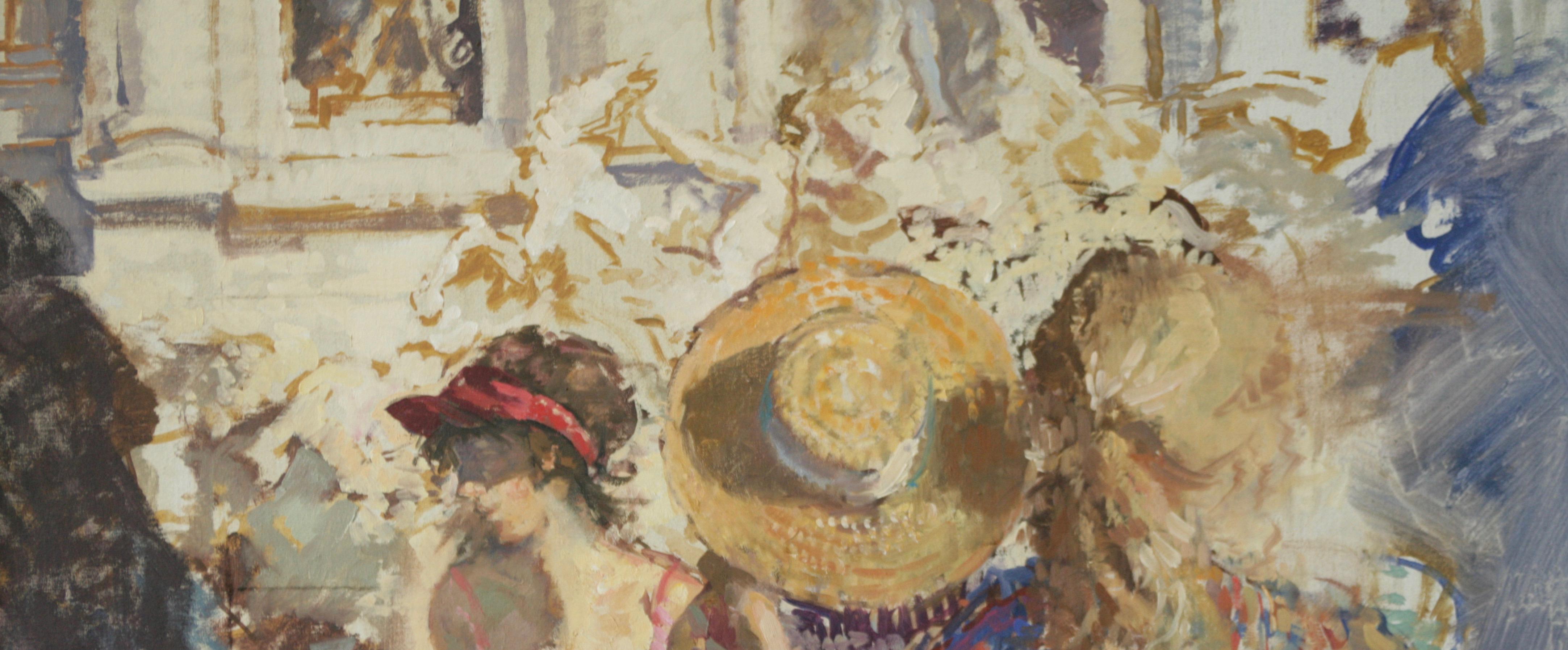 ROMAN HOLIDAY TRIVI FOUNTAIN ...Peter Kuhfeld RP NEAC impressionniste anglais en vente 6