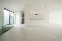 Field of Image II - Large Original Boho Modern Minimalist Calm Floral Painting