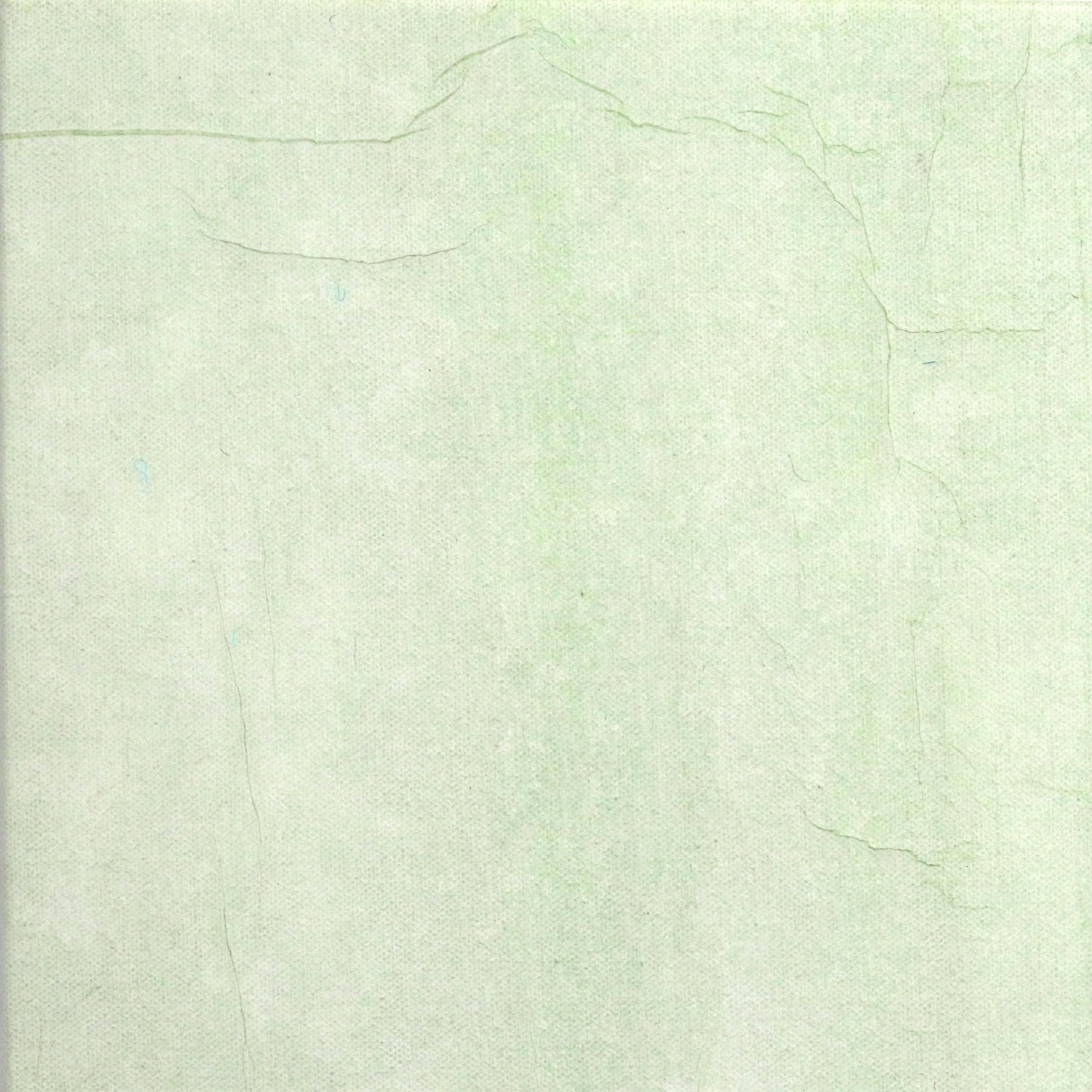 Pale Green Dream II – Original minimalistisches, farbenfrohes, geblümtes Stillleben-Kunstwerk mit Blumenmuster im Angebot 6