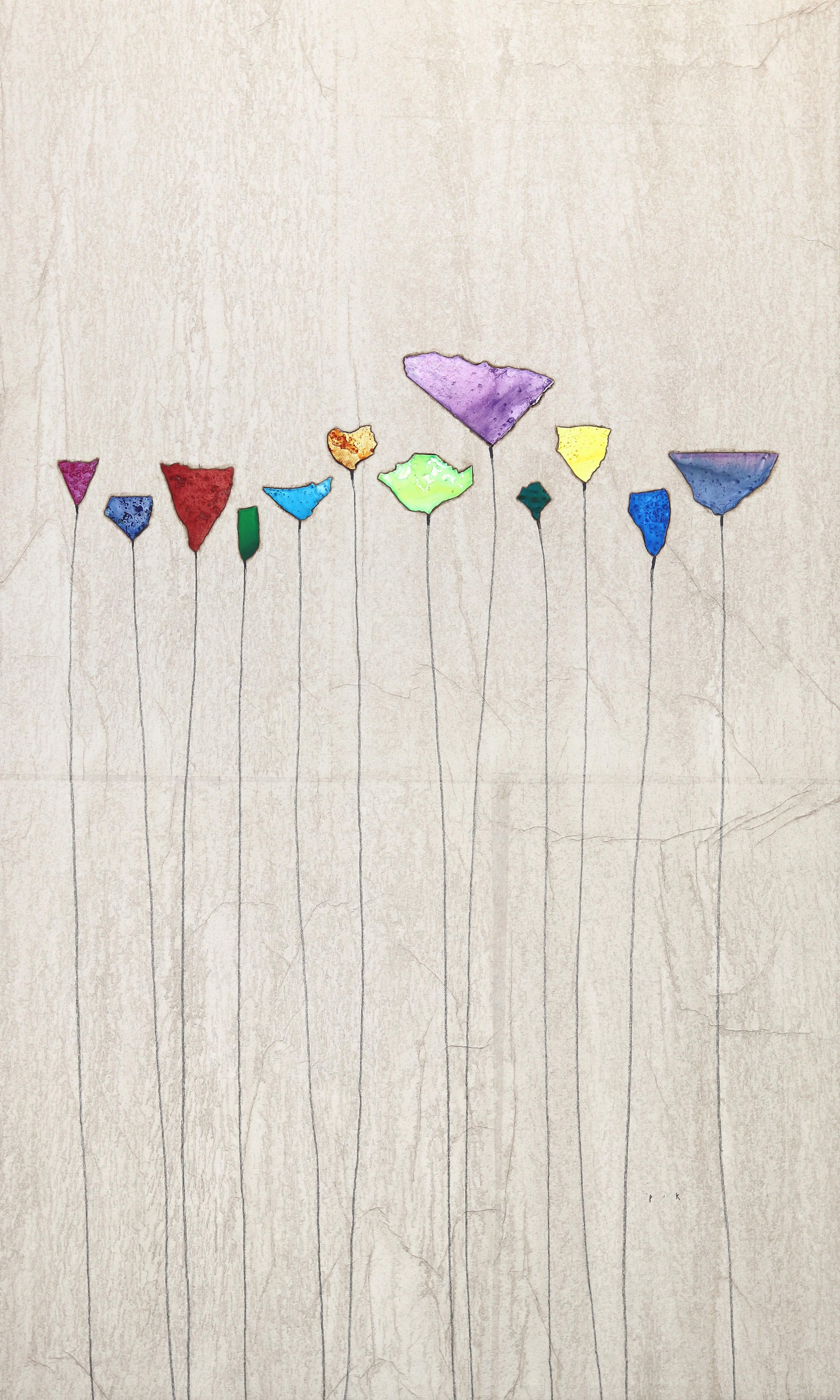 Whispers In Color - Peinture florale impressionniste moderne contemporaine originale