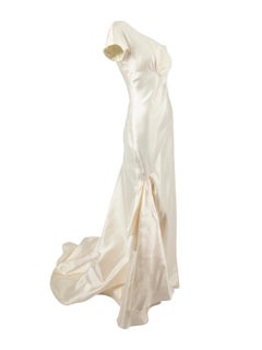 Peter Langner Women's Asymmetric Shoulder Fishtail Wedding Dress