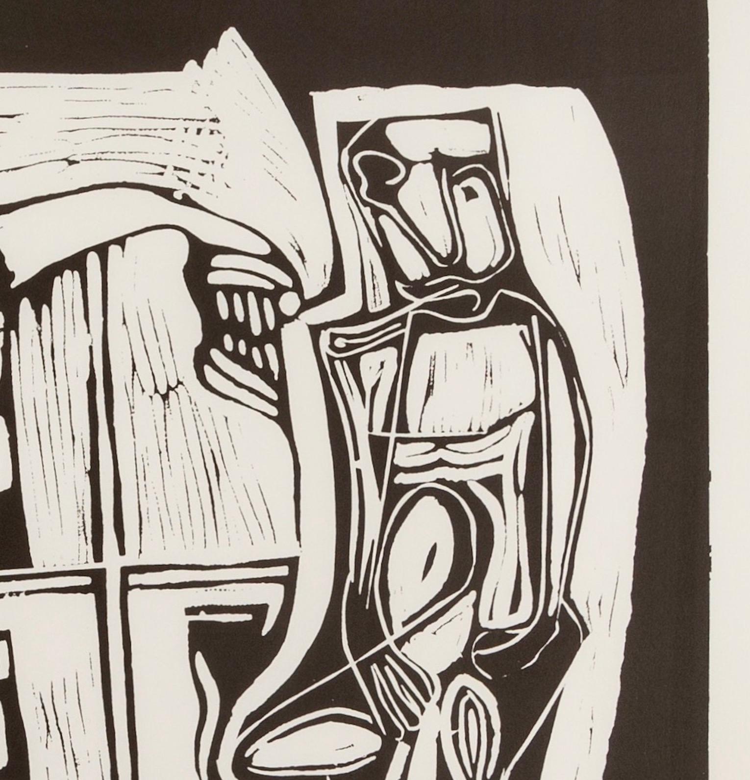 The Returned Seaman by Peter Lanyon, Lithograph on TH Saunders paper, 1973 For Sale 4