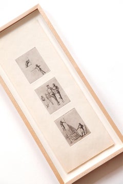 'Londoners' 1940s Etchings - Love