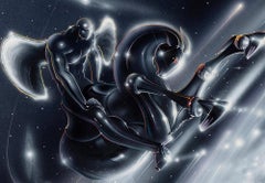 70s Sci-Fi Art by Tron Artist, What's New in the Universe Original Art