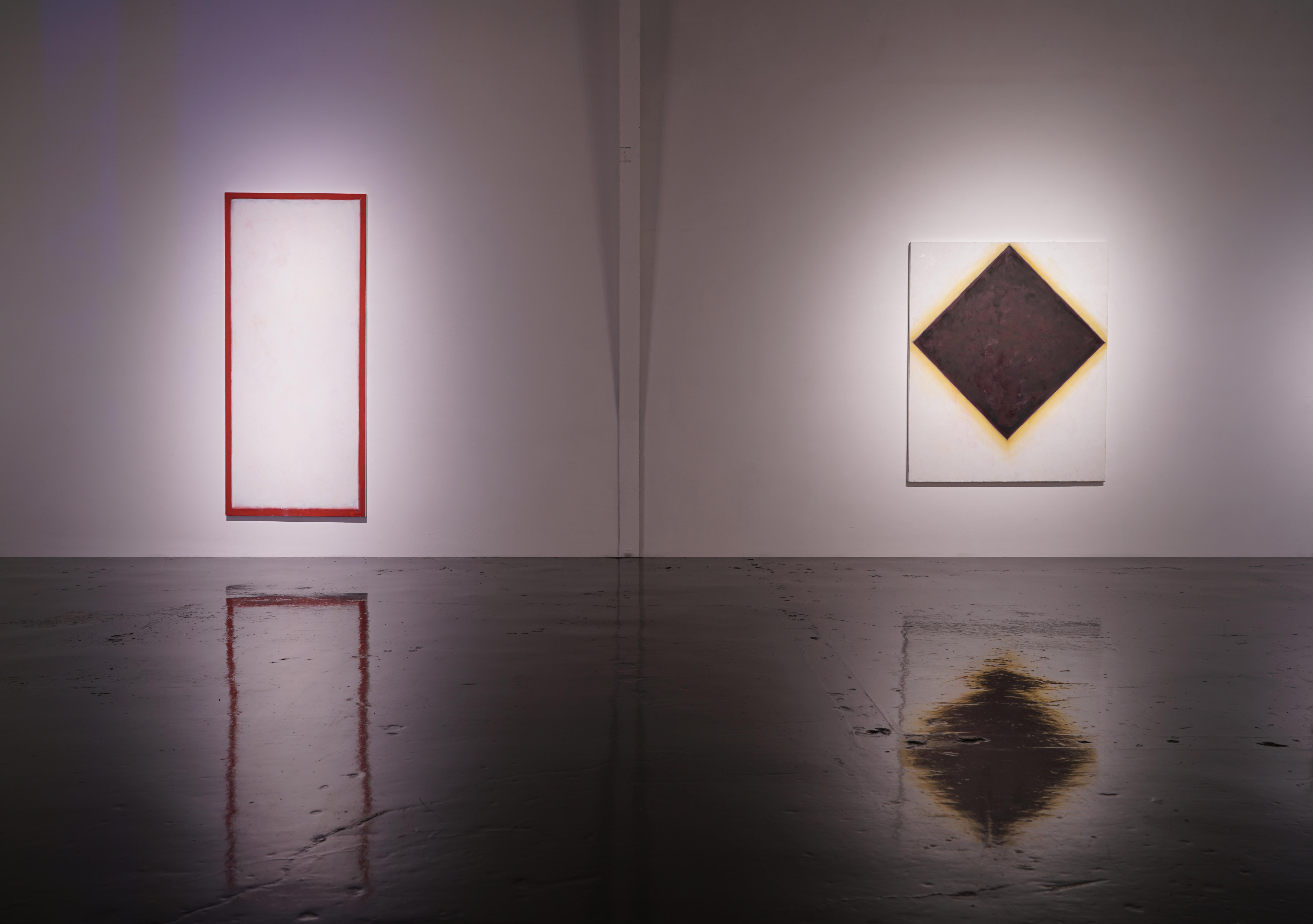 Diamante Rojo Frío (Magenta) - Painting de Peter Lodato