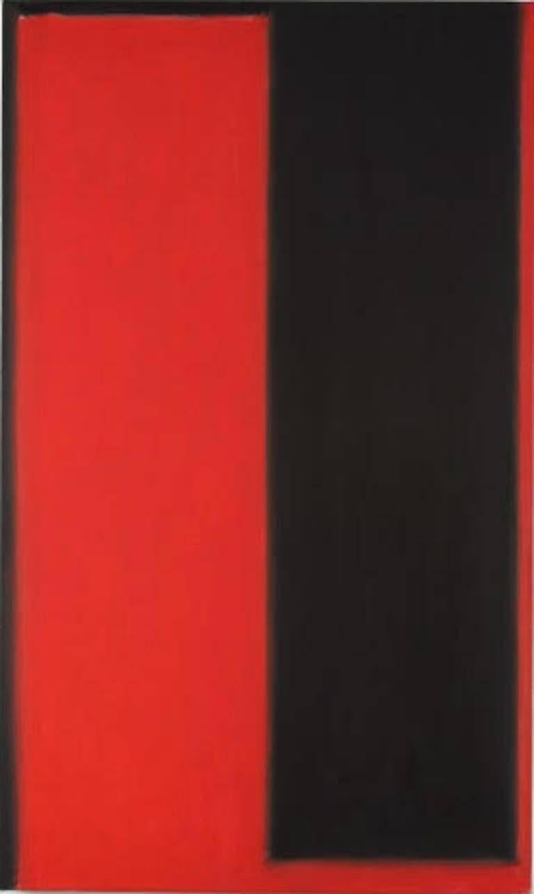 Peter Lodato Abstract Painting - Red and Black