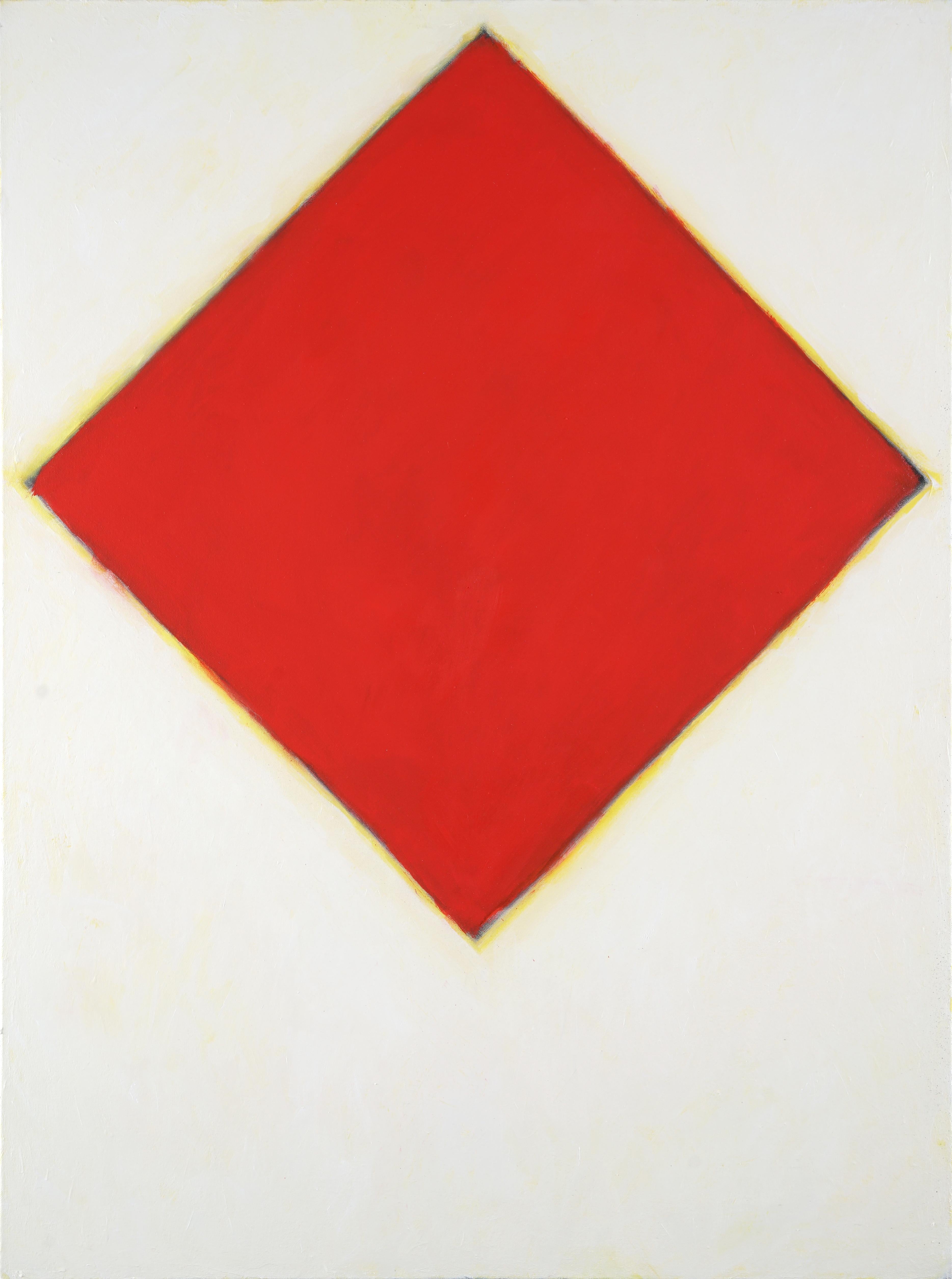 Peter Lodato Abstract Painting - Red Diamond