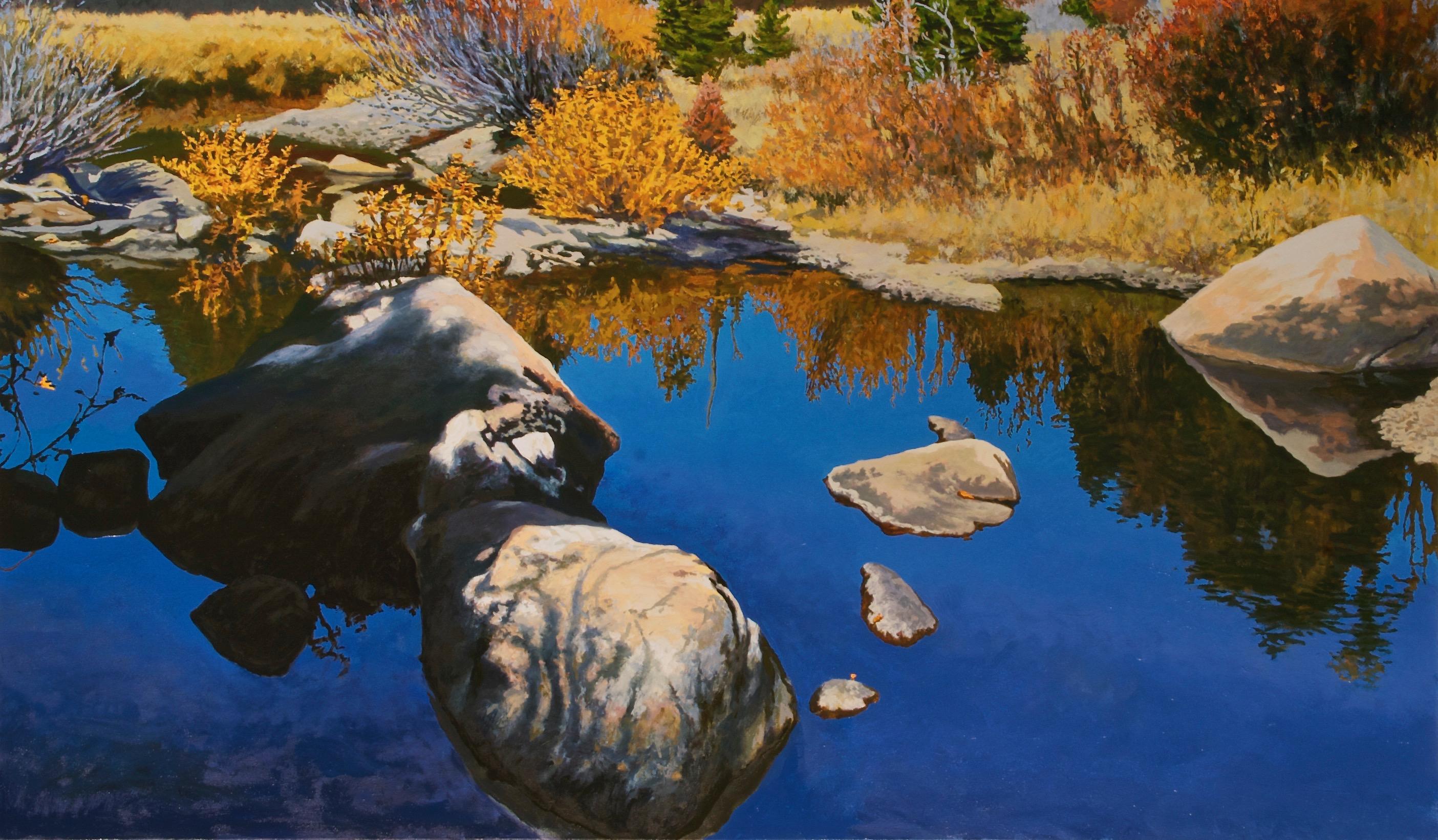 Peter Loftus Landscape Painting - Autumn Reflections no. 2