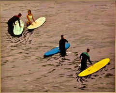 Courtship / oil on canvas - surfing scene