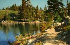 Used Path beside Round Lake / 52x80 in. oil on canvas