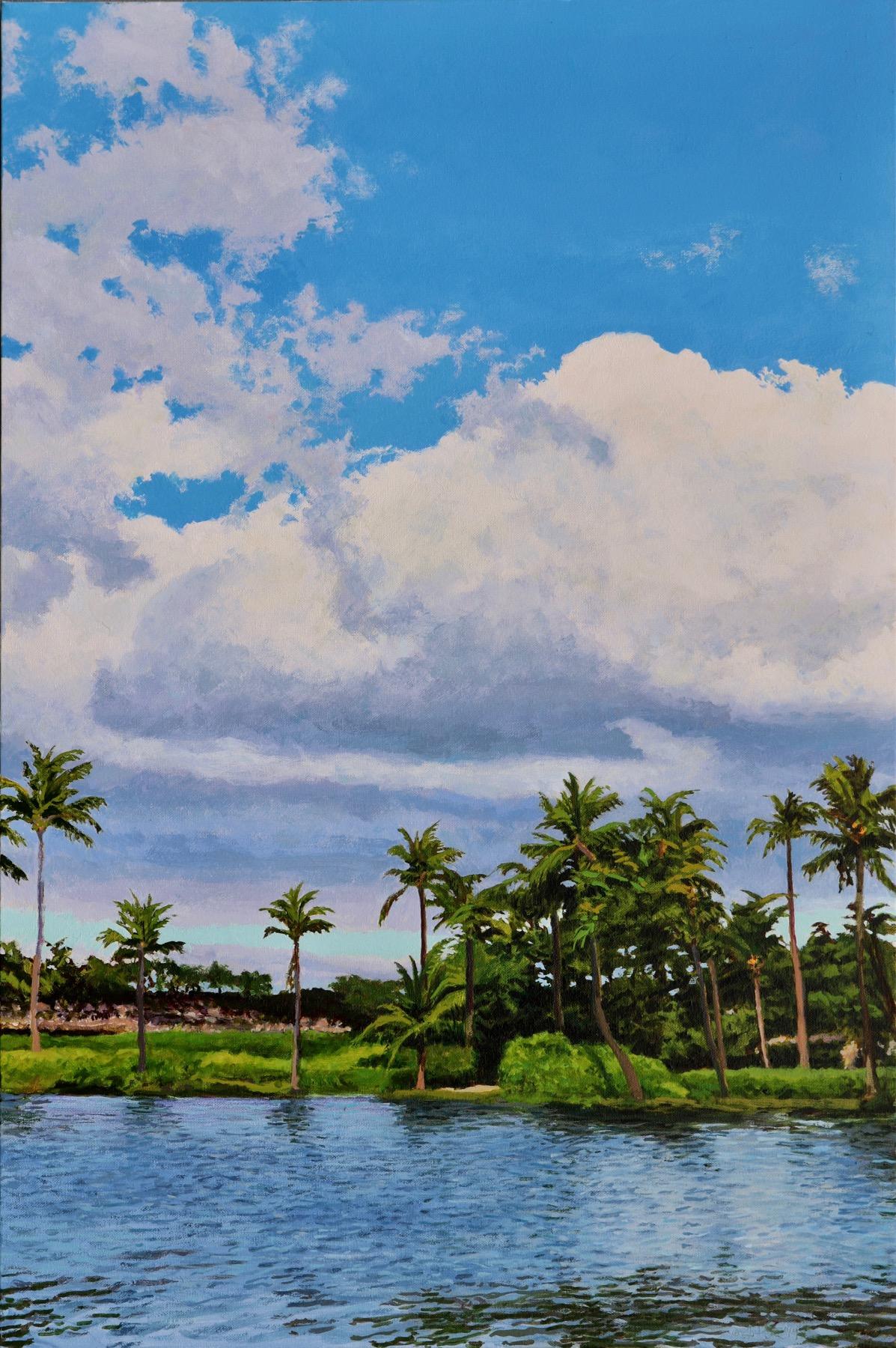 Landscape Painting de Peter Loftus - Cielo sobre Waikoloa / Hawai - 36 x 24 pulgadas