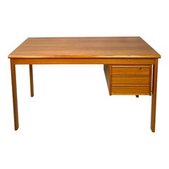 Peter Lovig Danish Modern Teak Sliding Top Desk