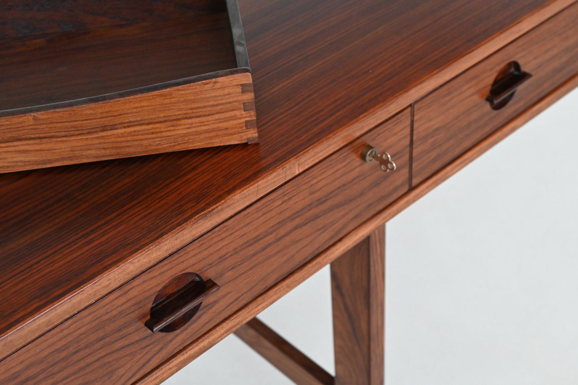 Scrivania Peters Lovig Flip-Top Partners in palissandro Lovig Danimarca 1960 in vendita 7