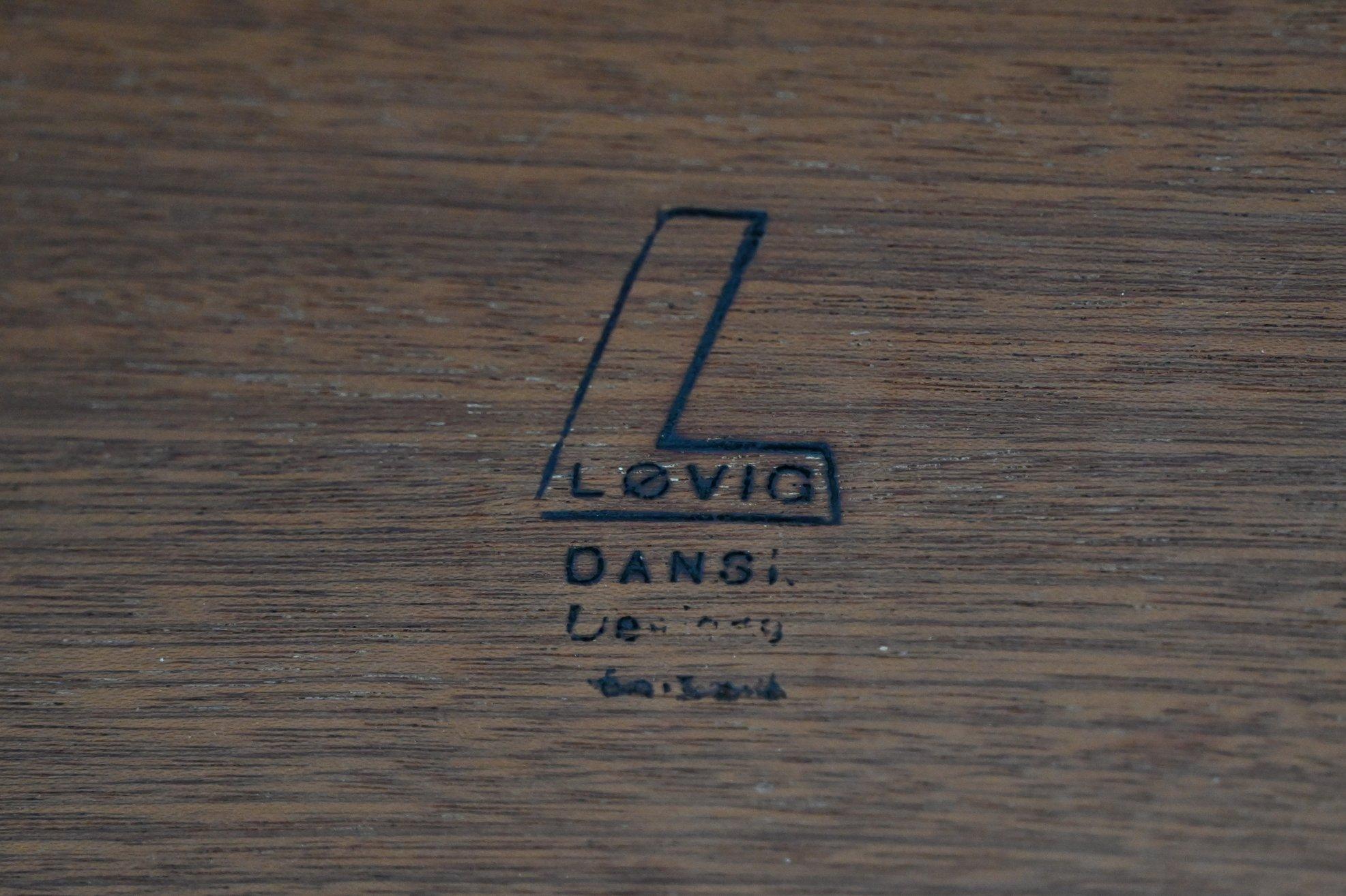 Scrivania Peters Lovig Flip-Top Partners in palissandro Lovig Danimarca 1960 in vendita 12