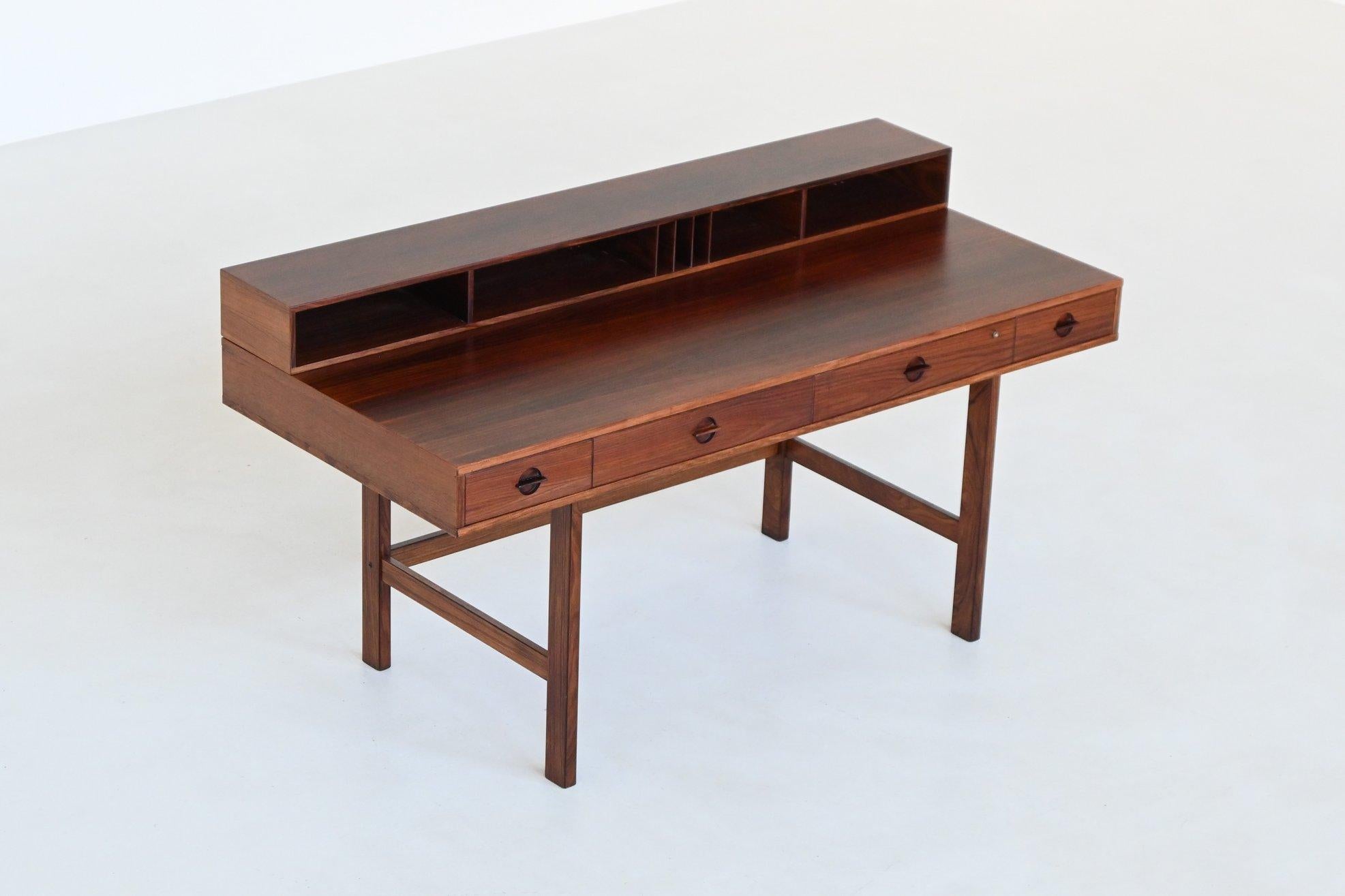 Scrivania Peters Lovig Flip-Top Partners in palissandro Lovig Danimarca 1960 in vendita 1