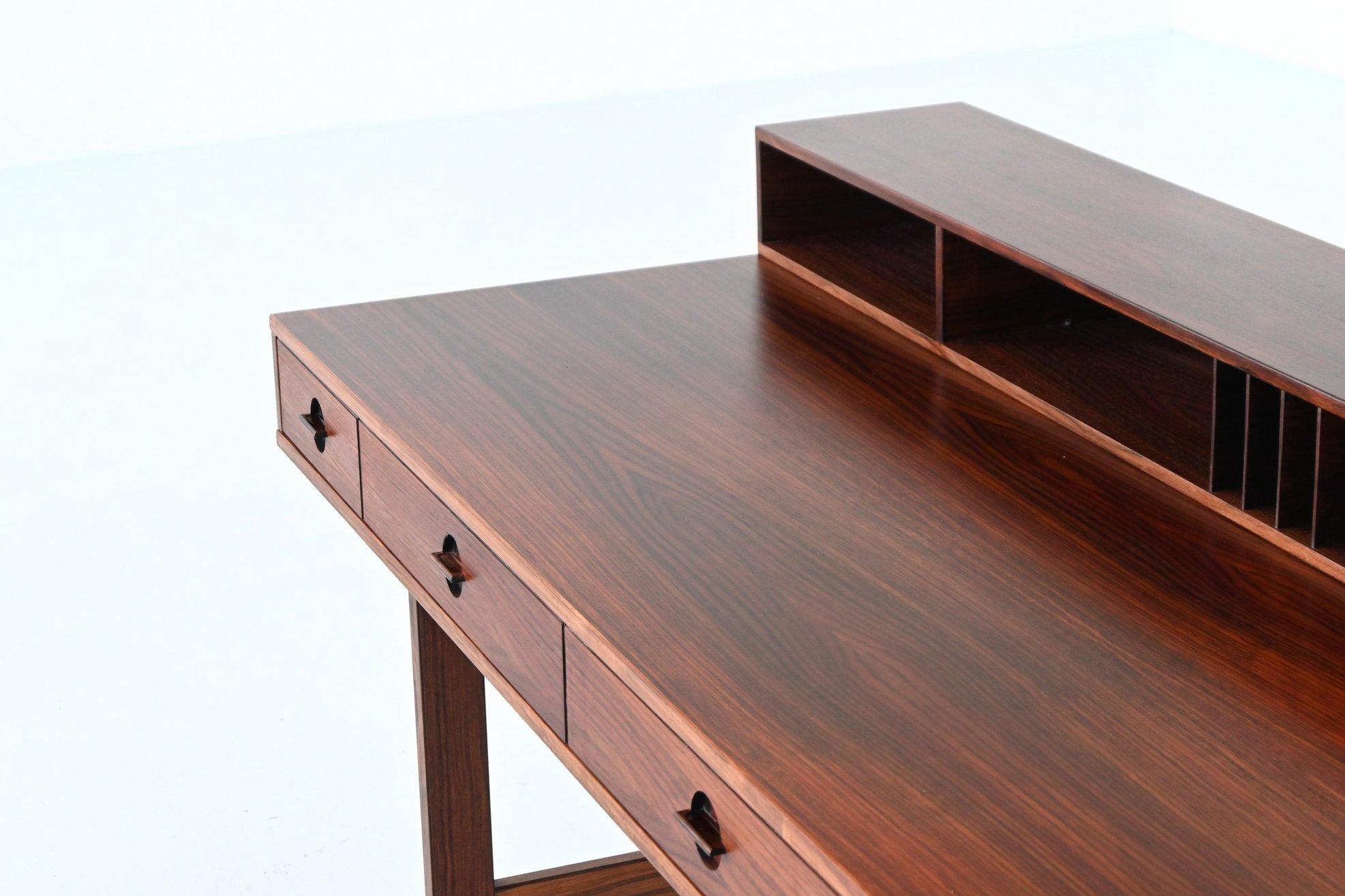 Scrivania Peters Lovig Flip-Top Partners in palissandro Lovig Danimarca 1960 in vendita 2