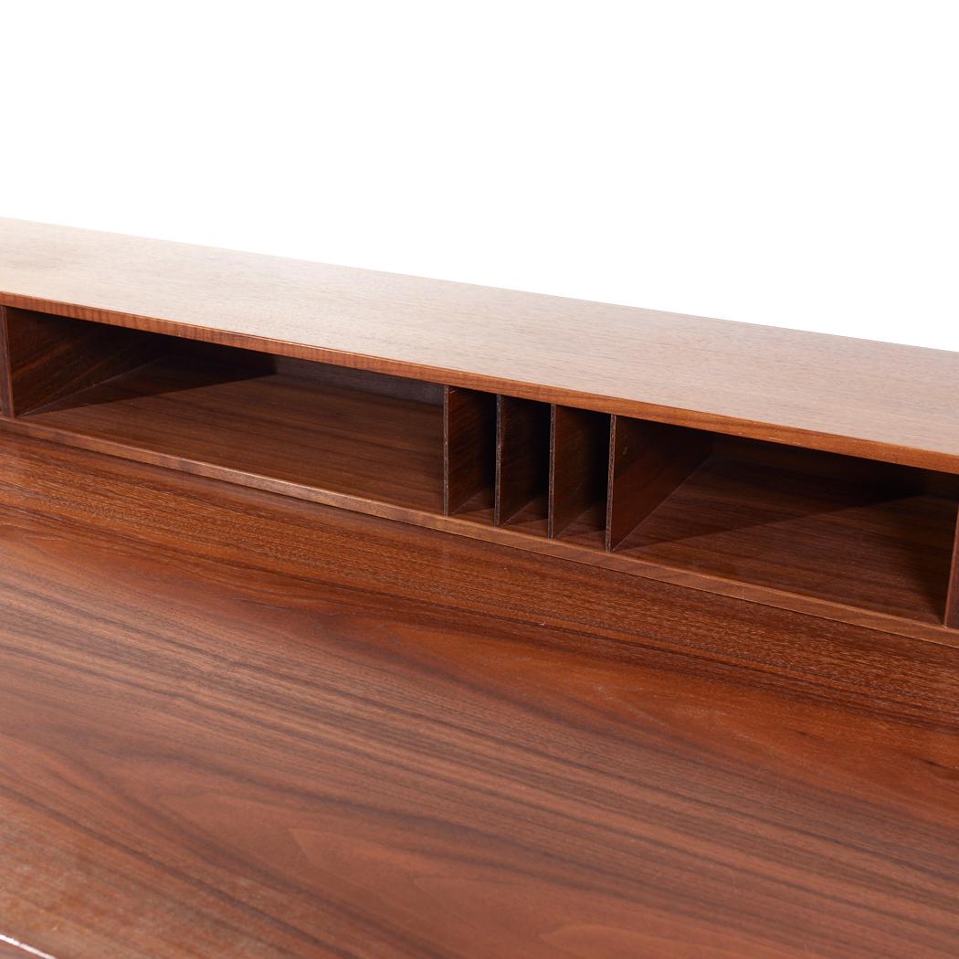 Peter Lovig Mid Century Danish Teak Flip Top Desk For Sale 10