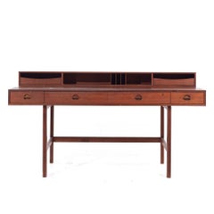 Peter Lovig Mid Century Danish Teak Flip Top Desk