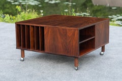 Peter Lovig Nielsen 'Cubus' Rolling Coffee Table in Brazilian Rosewood, Denmark