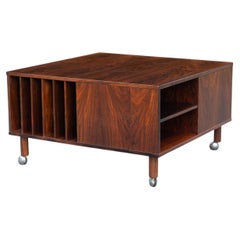 Peter Lovig Nielsen 'Cubus' Rolling Coffee Table in Brazilian Rosewood, Denmark