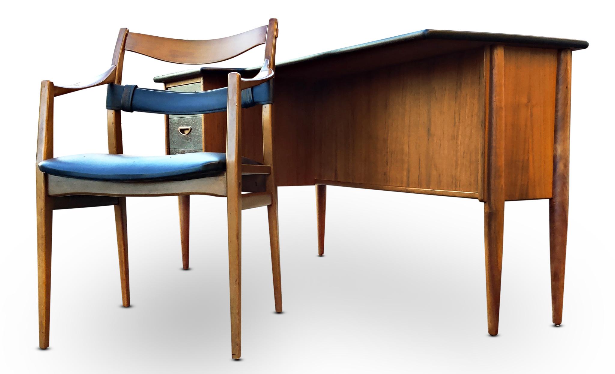 Scrivania Peter Lovig Nielsen + Poltrona Folke Ohlsson, 1960, Scandinavian Design in vendita 7