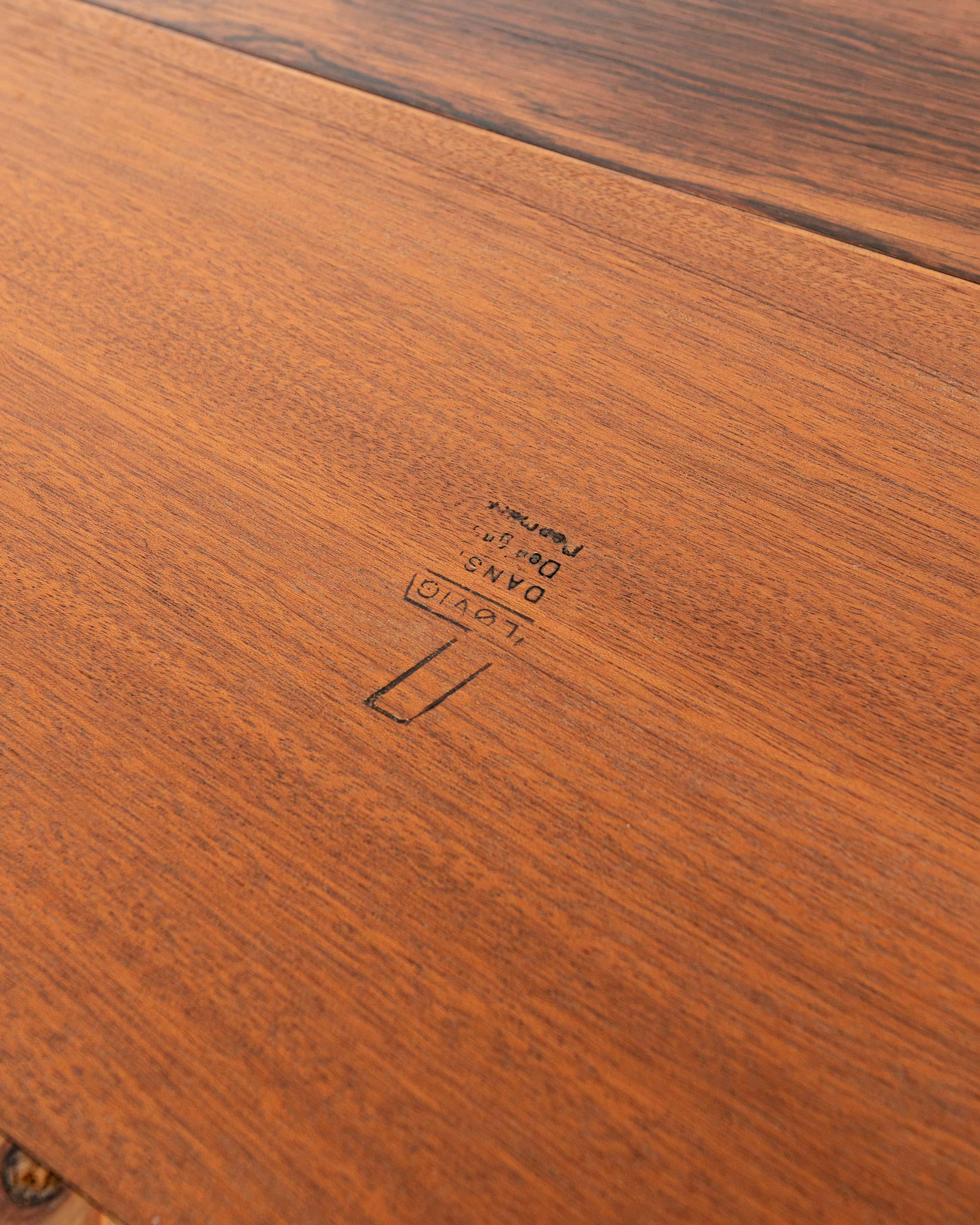 Peter Lovig Nielsen Flip Top Executive Desk in palissandro in vendita 11