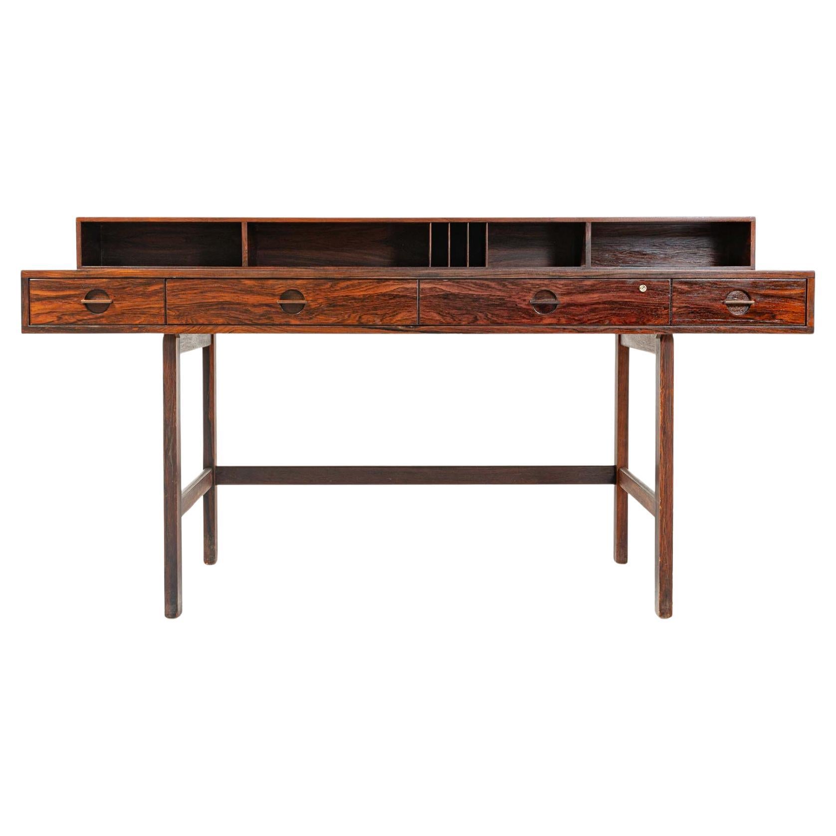 Executive-Schreibtisch aus Palisanderholz mit Flip Top von Peter Lovig Nielsen