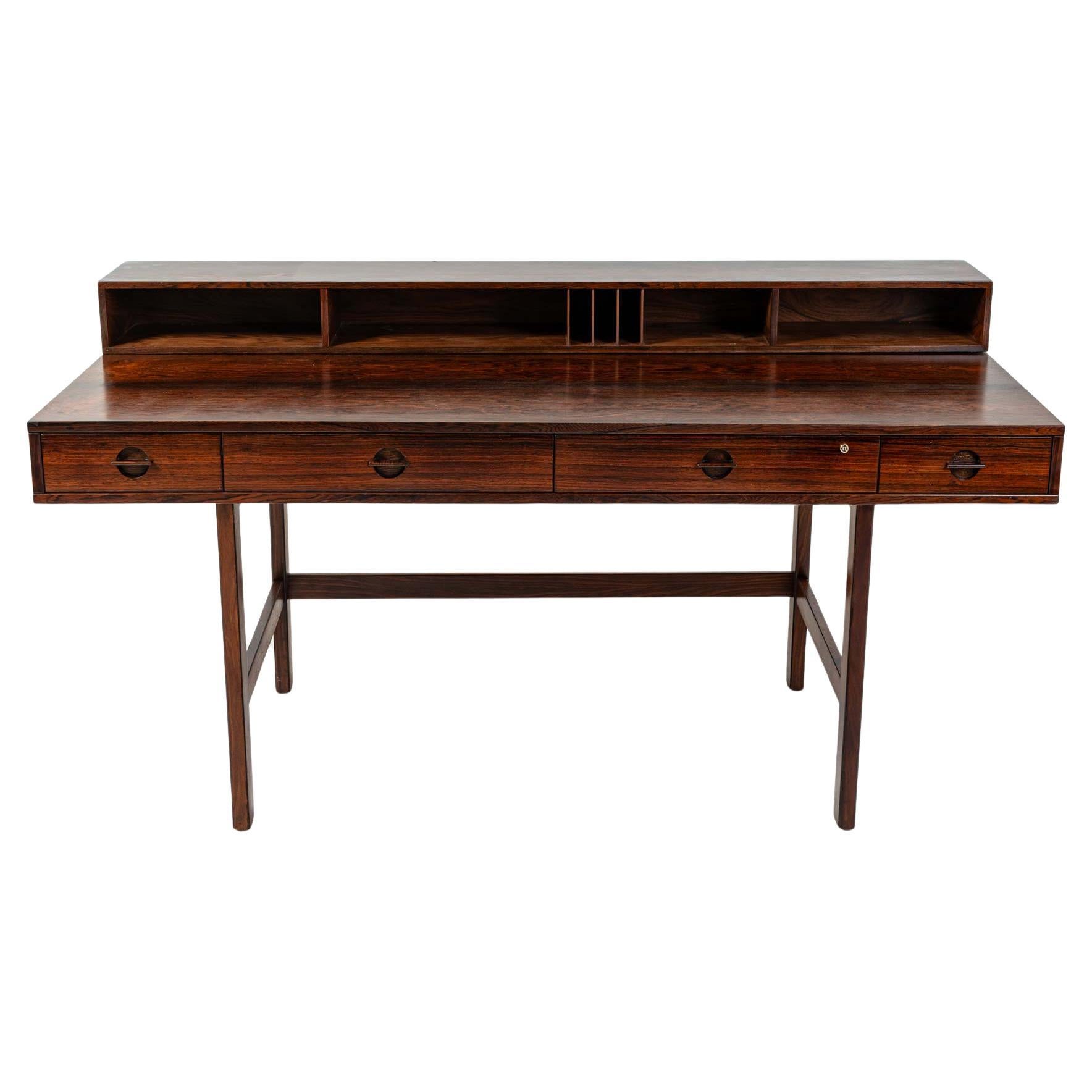 Peter Lovig Nielsen Flip Top Executive Desk in Rosewood For Sale