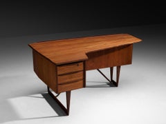 Peter Lovig Nielsen for Hedensted Mobelfabrik 'Boomerang' Desk in Teak