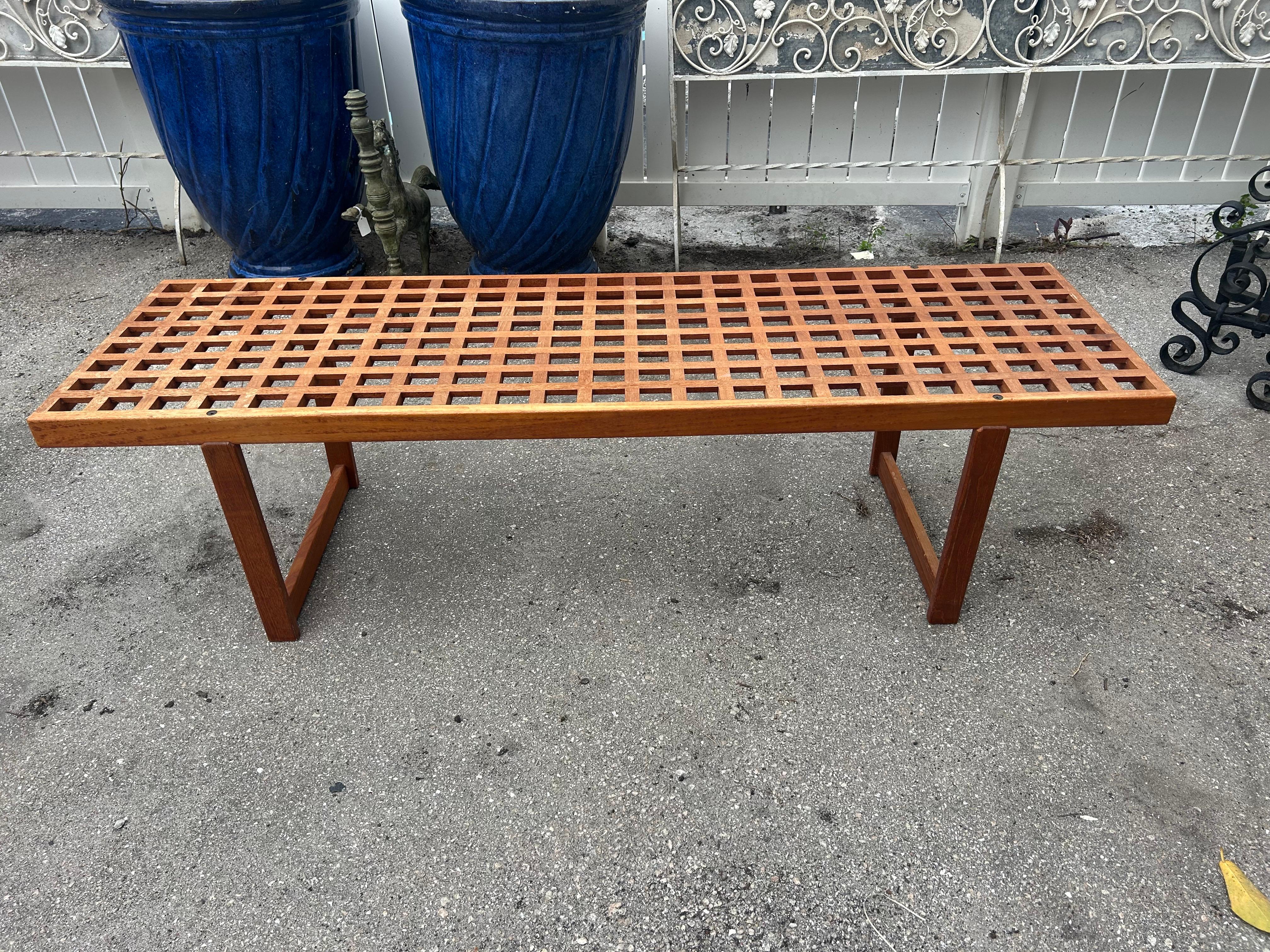 Peter Lovig  Nielsen lattice bench For Sale 5