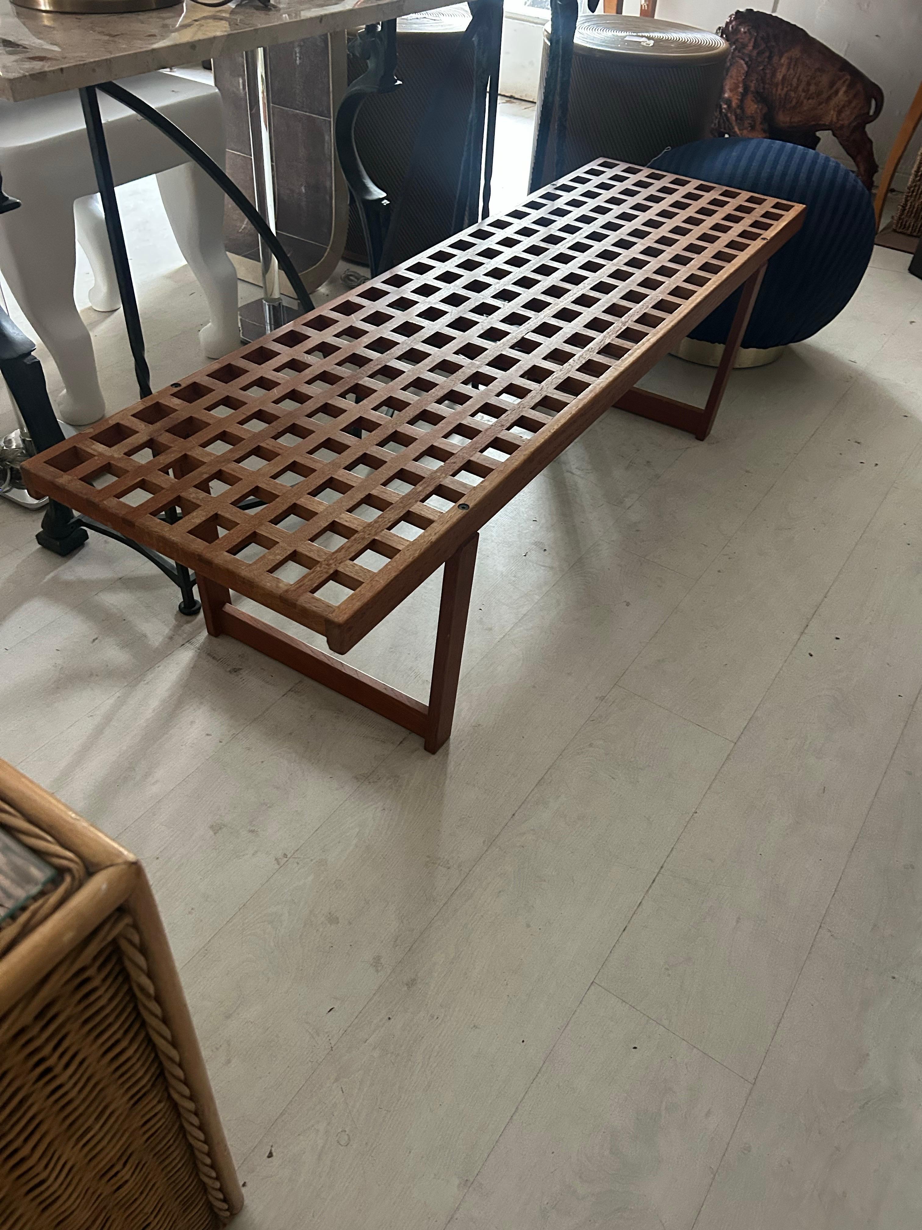 Peter Lovig  Nielsen lattice bench For Sale 6