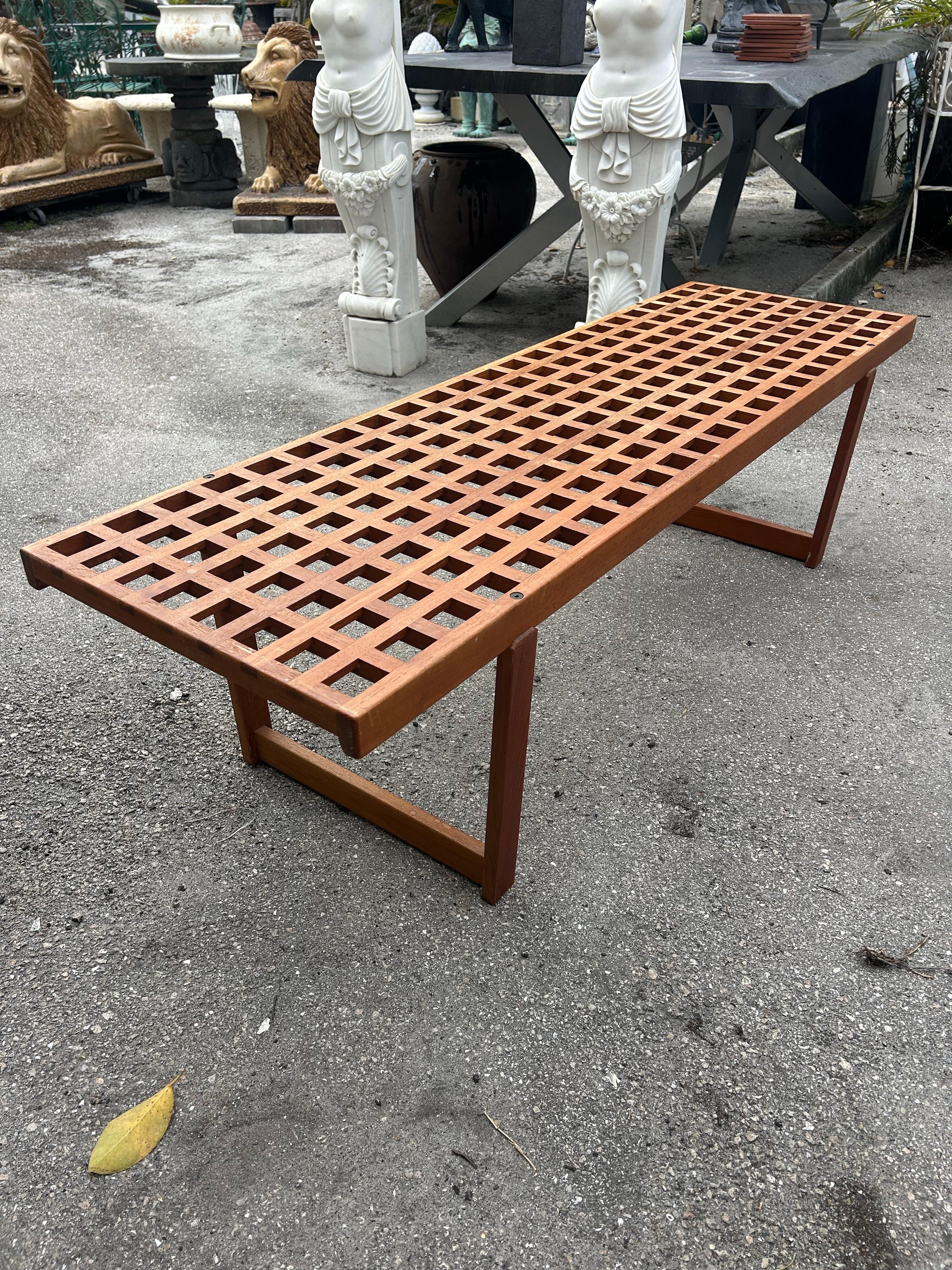 Peter Lovig  Nielsen lattice bench For Sale 7