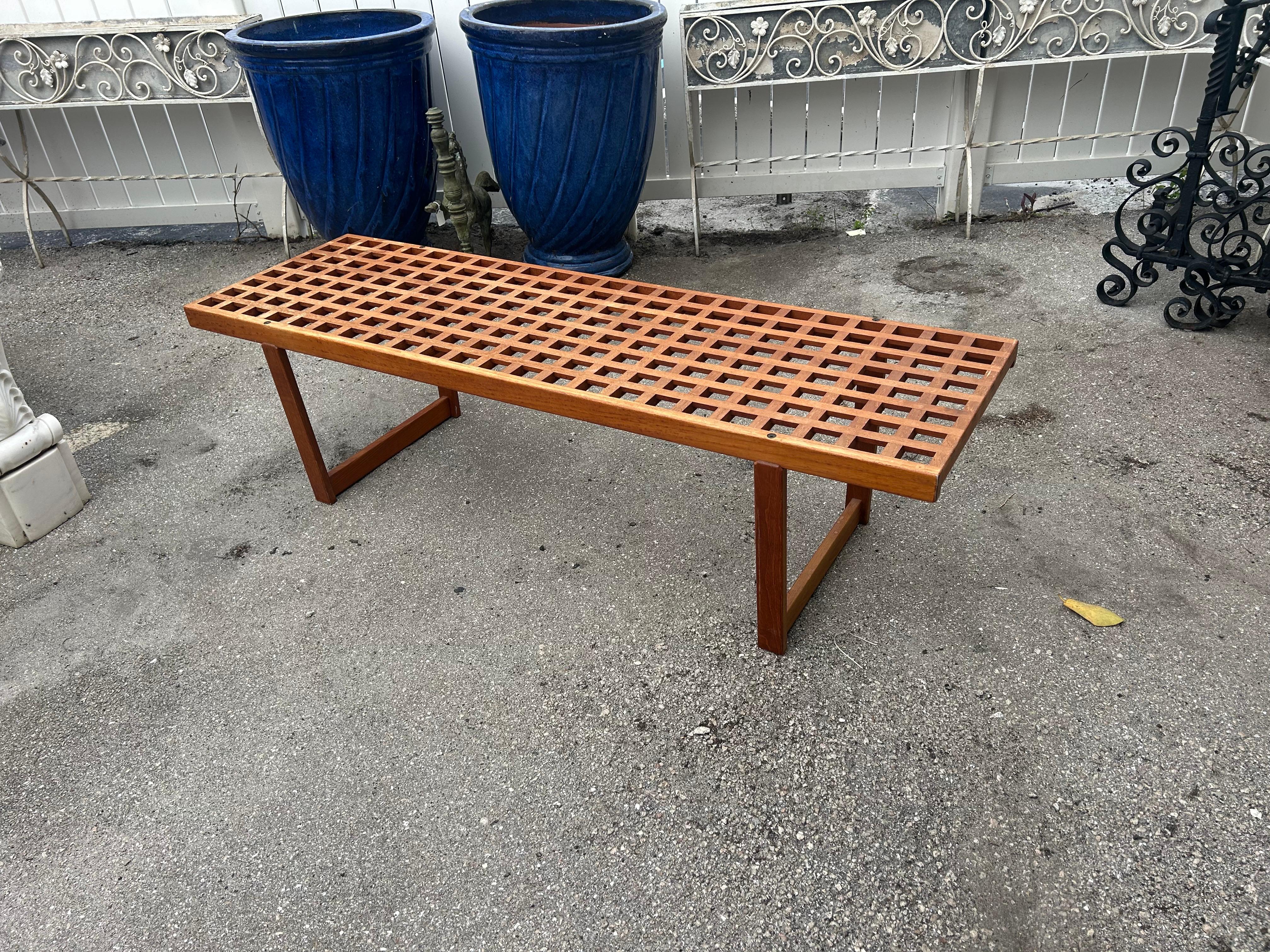 Peter Lovig  Nielsen lattice bench For Sale 8