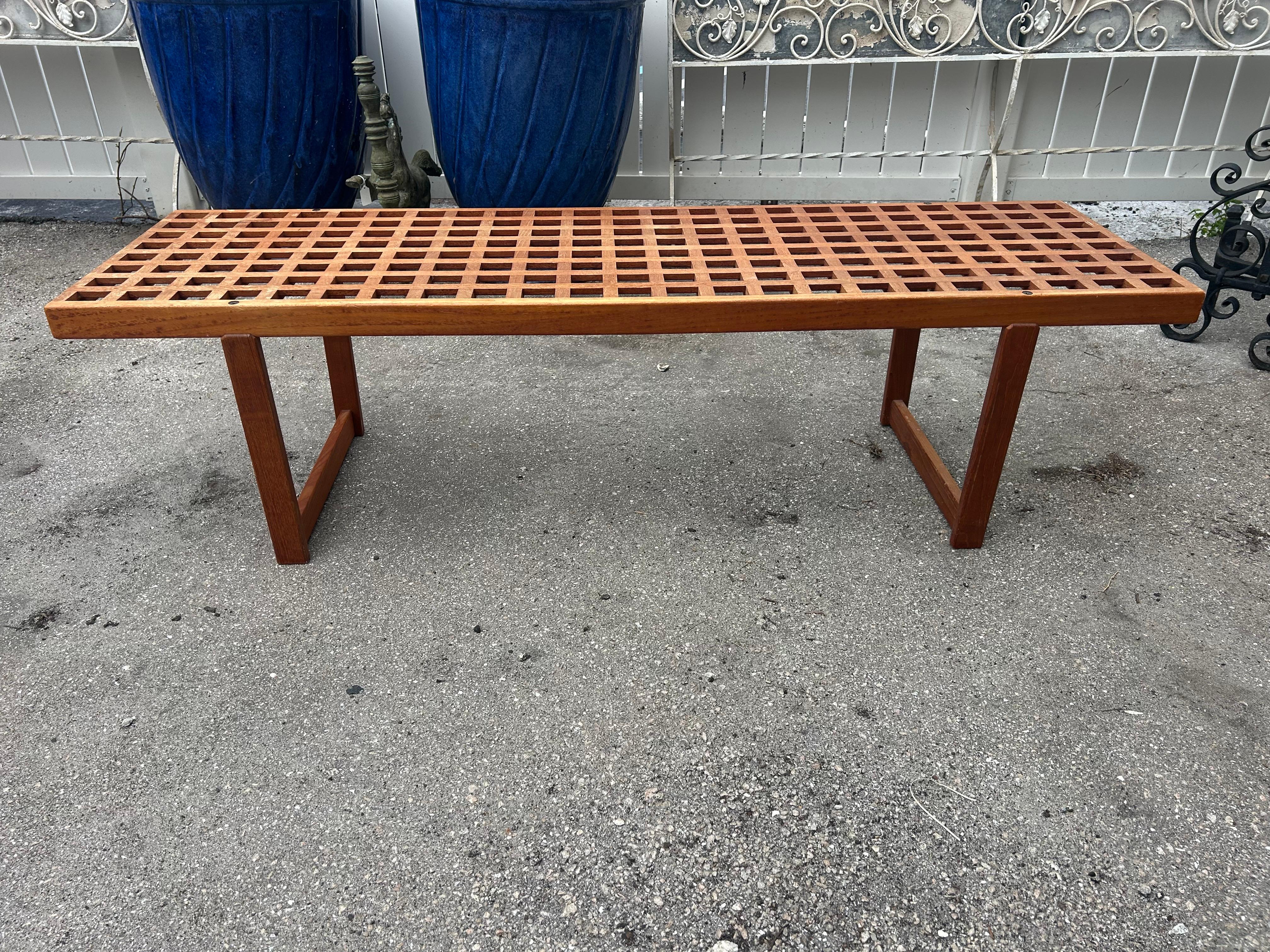 Peter Lovig  Nielsen lattice bench For Sale 9