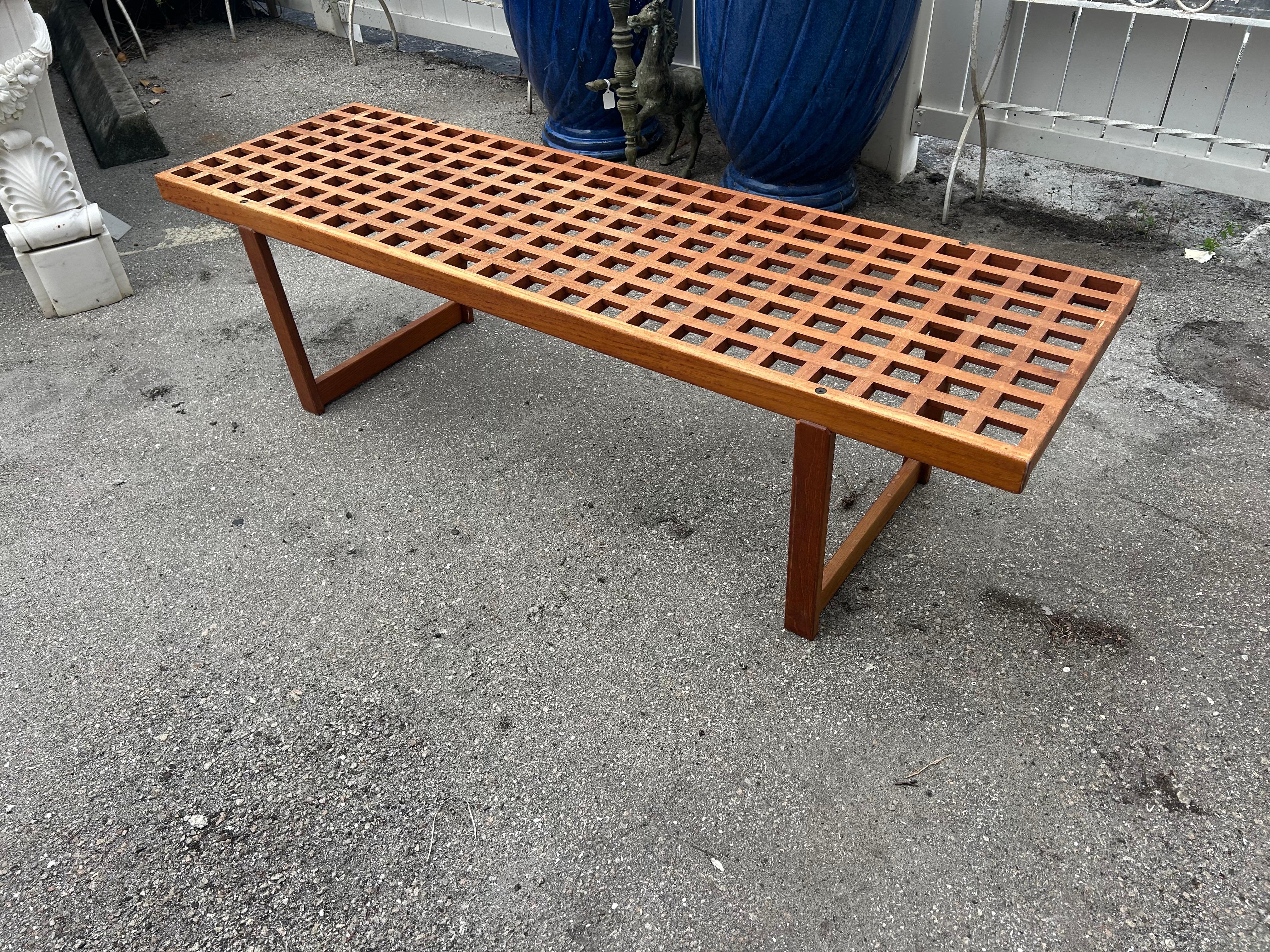 Peter Lovig  Nielsen lattice bench For Sale 1