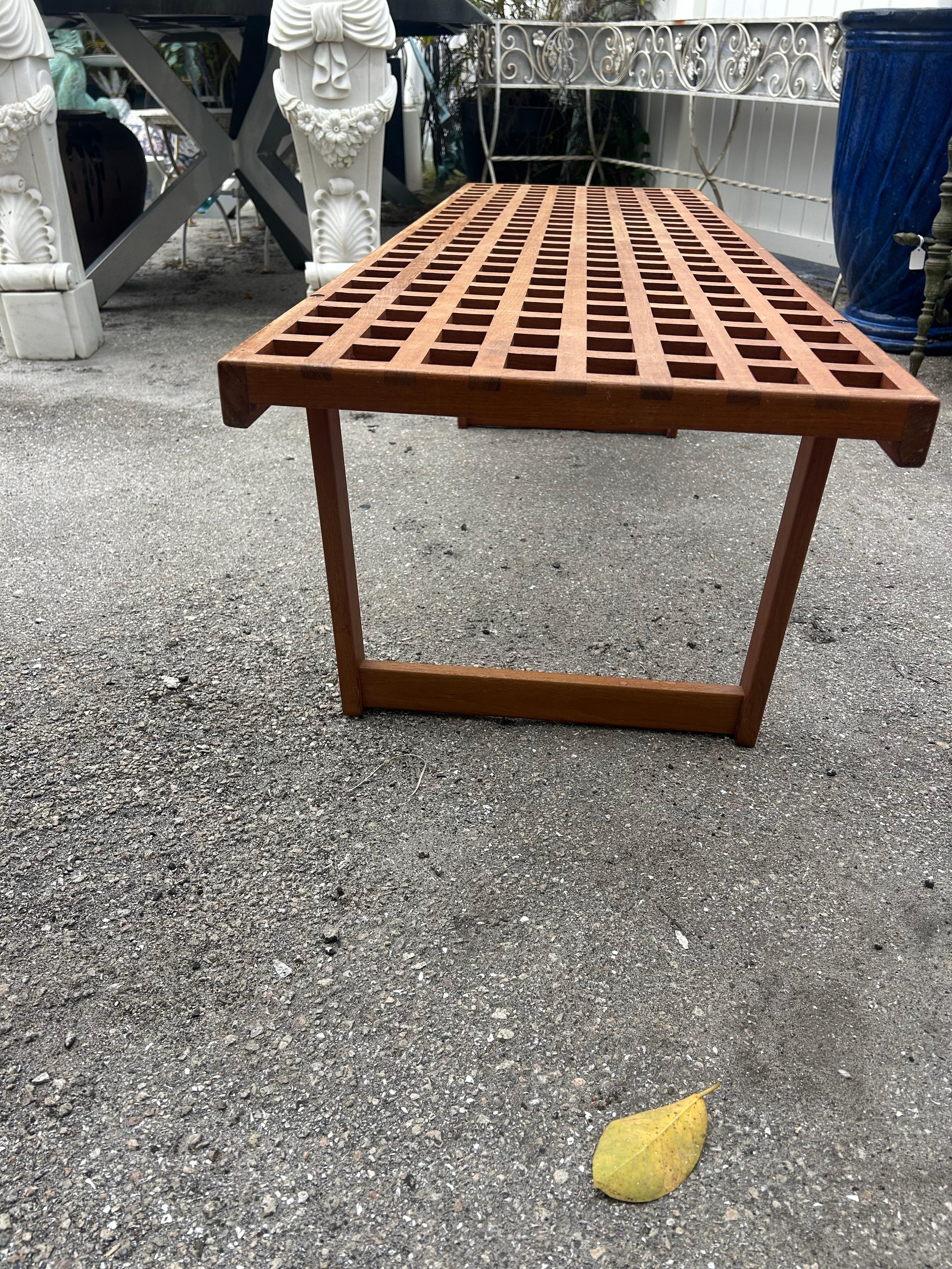 Peter Lovig  Nielsen lattice bench For Sale 3