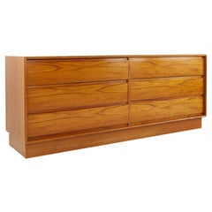 Peter Lovig Nielsen Mid Century Danish Teak 6-Drawer Lowboy Dresser