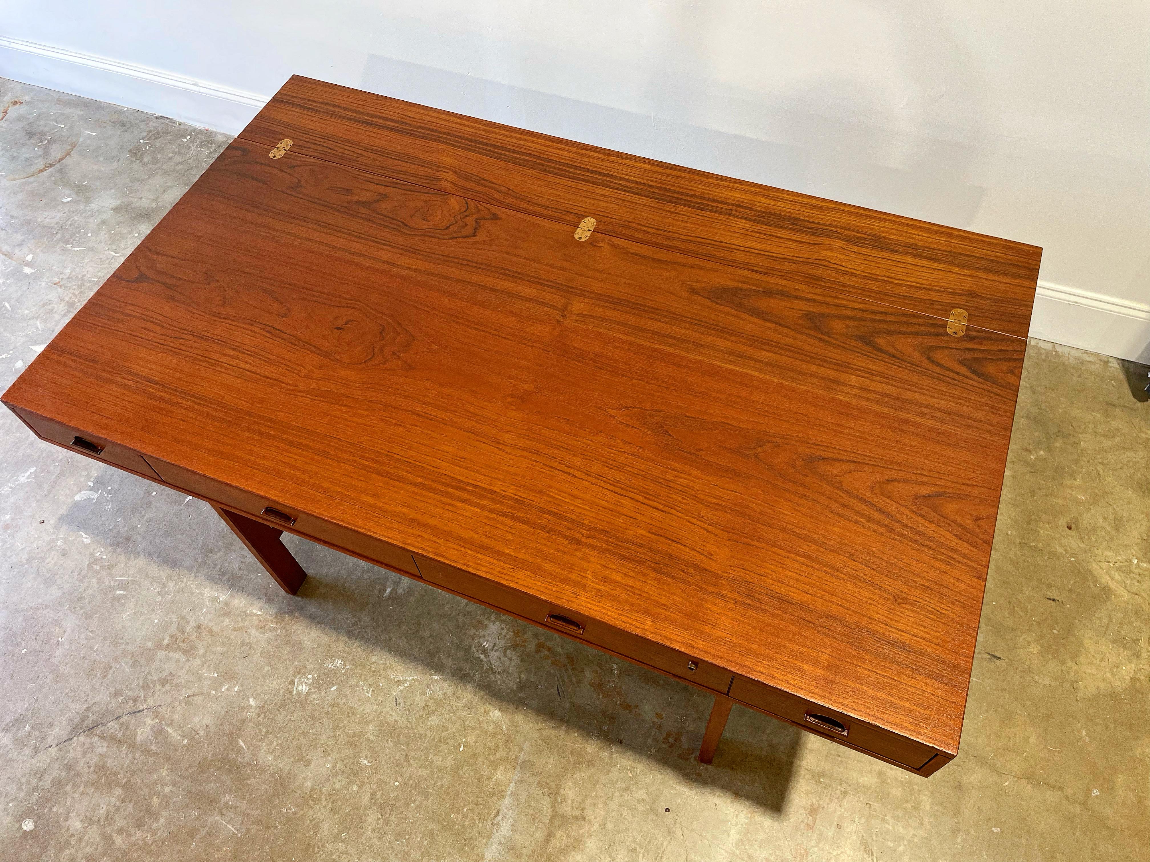 Peter Lovig Nielsen Midcentury Partners Desk in Teak - Dansk Design Denmark 1971 3