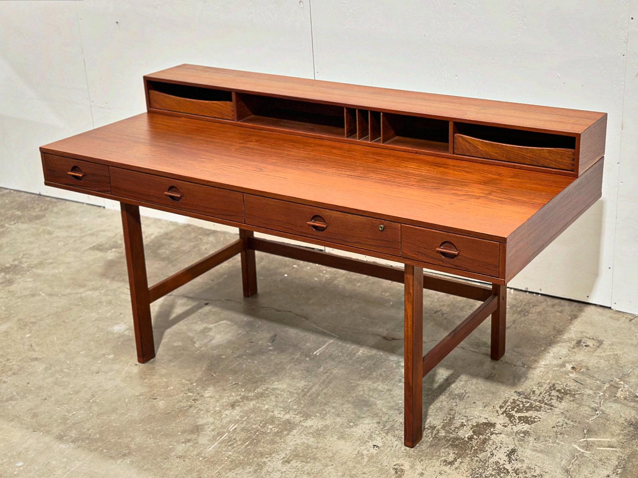 Late 20th Century Peter Lovig Nielsen Midcentury Partners Desk in Teak - Dansk Design Denmark 1971