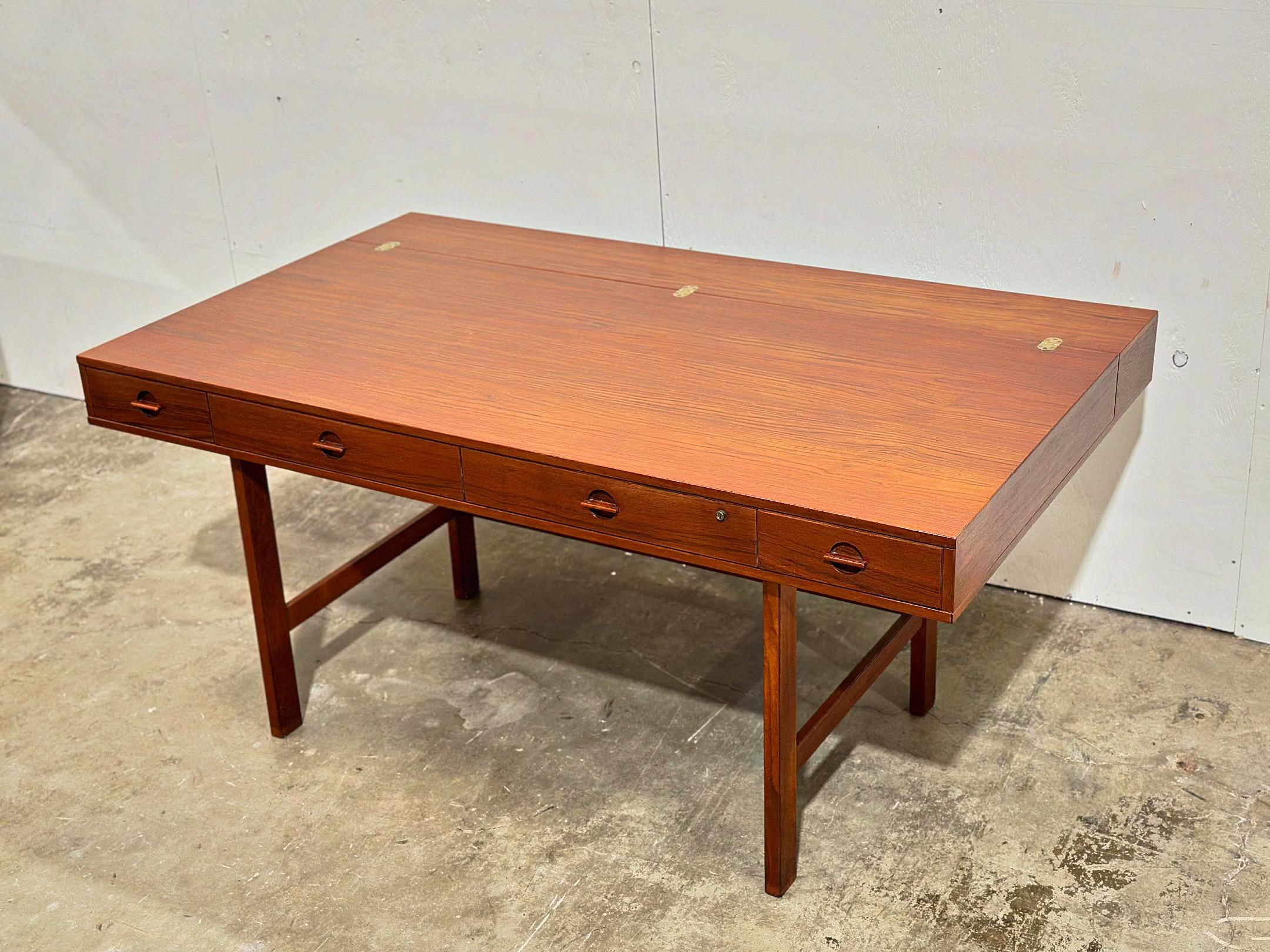 Peter Lovig Nielsen Midcentury Partners Desk in Teak - Dansk Design Denmark 1971 1