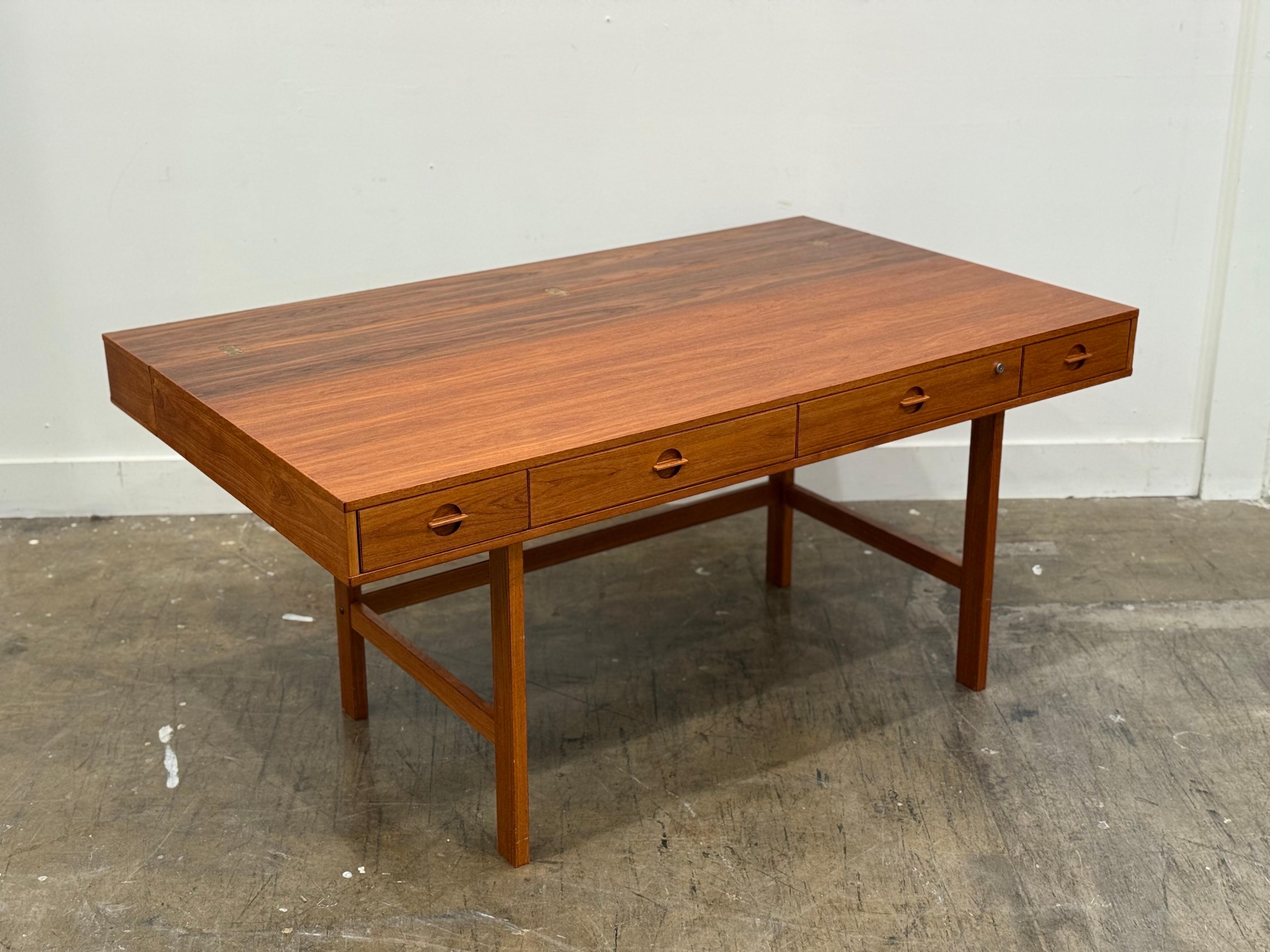 Peter Lovig Nielsen Midcentury Partners Desk in Teak - Dansk Design Denmark For Sale 8