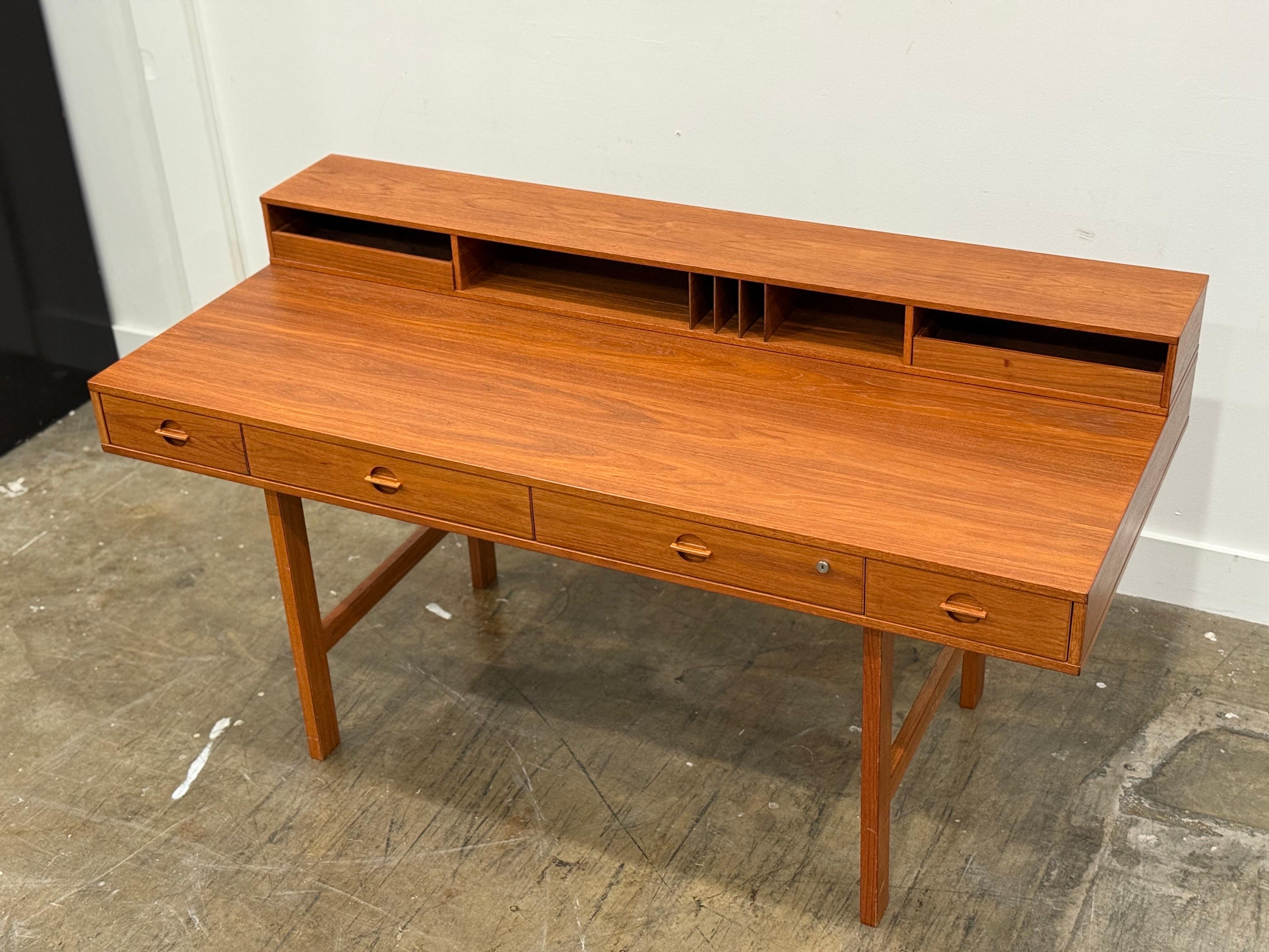 Peter Lovig Nielsen Midcentury Partners Desk in Teak - Dansk Design Denmark For Sale 9