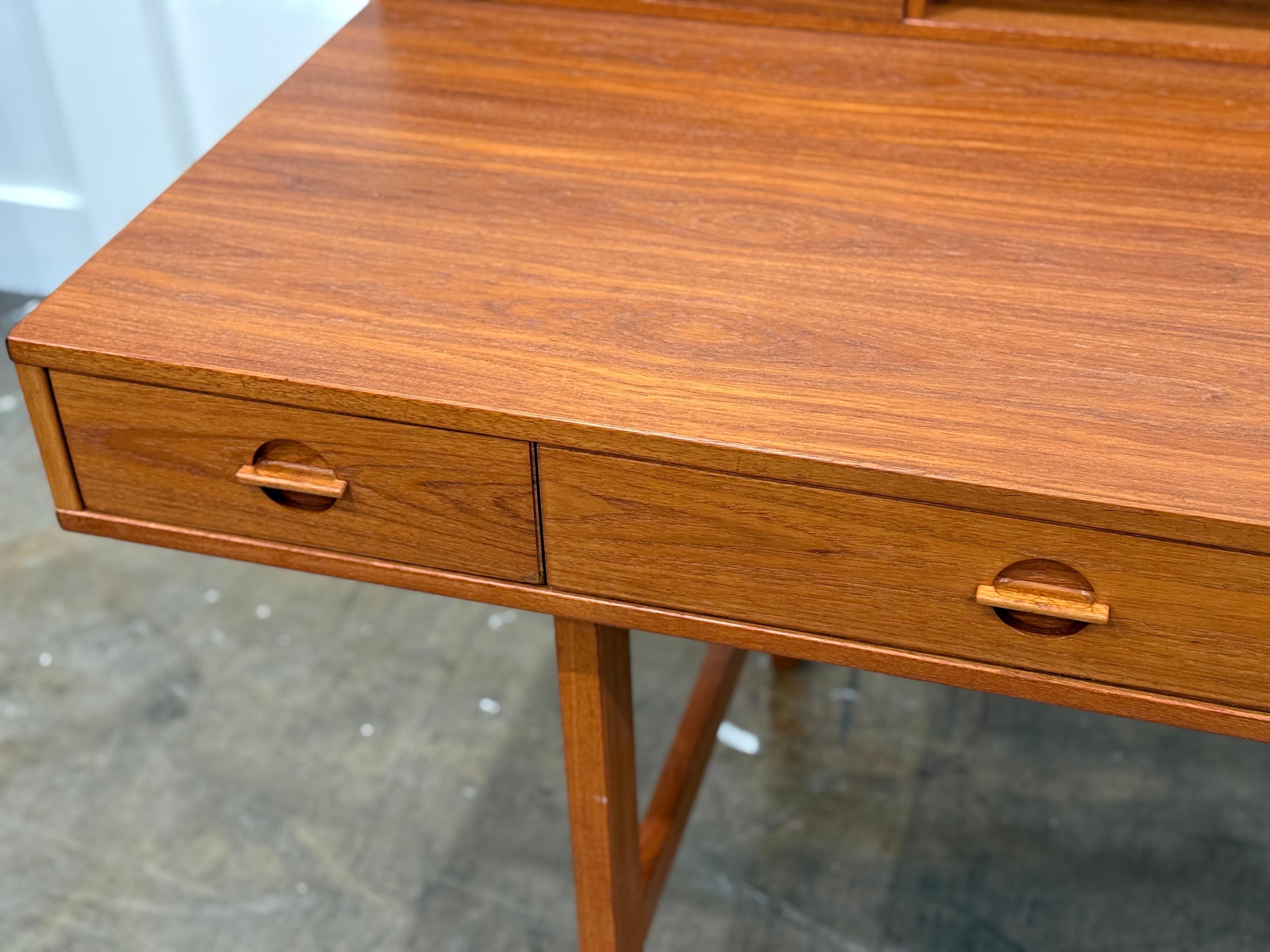 Danish Peter Lovig Nielsen Midcentury Partners Desk in Teak - Dansk Design Denmark For Sale