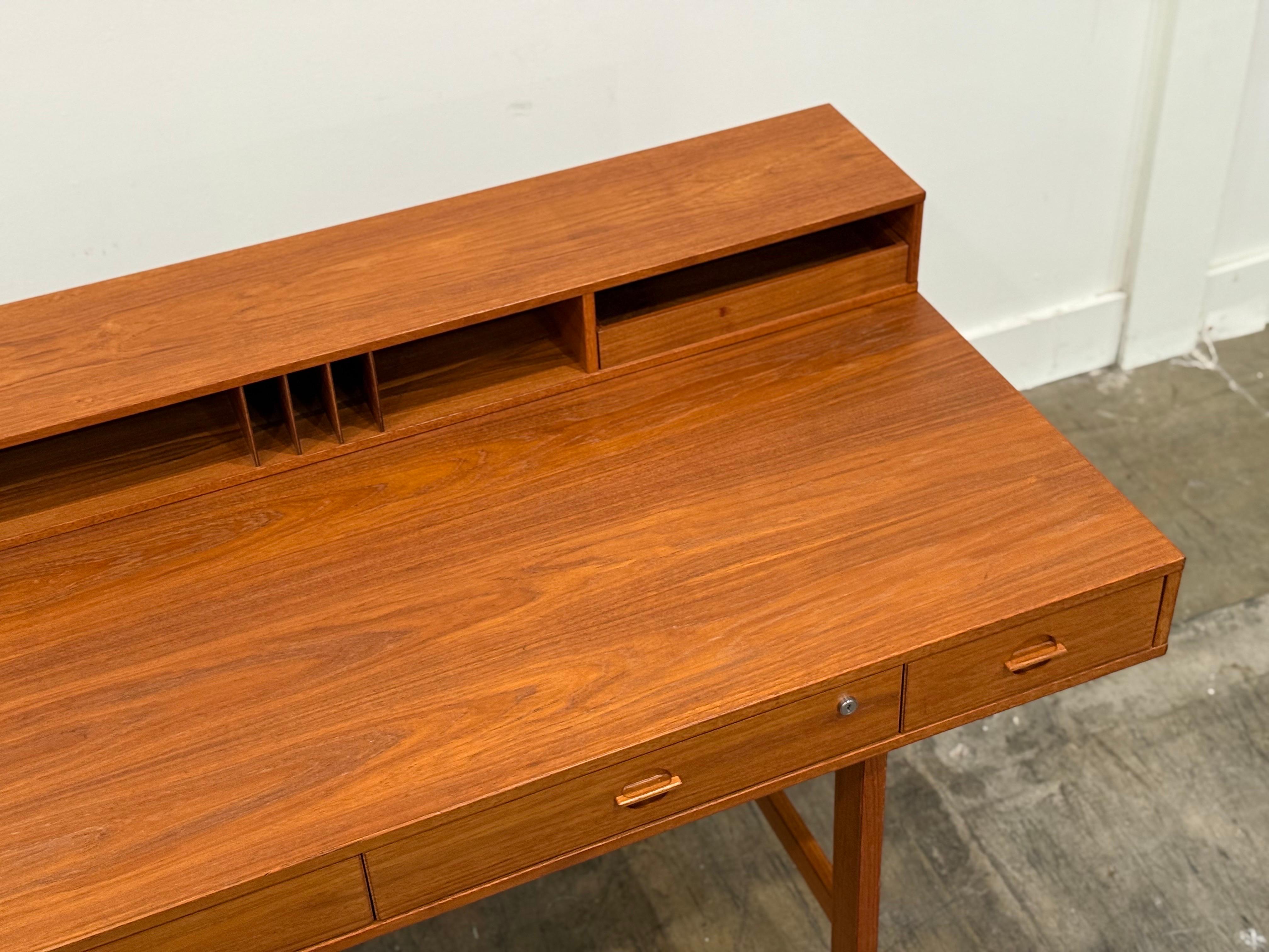 Peter Lovig Nielsen Midcentury Partners Desk in Teak - Dansk Design Denmark For Sale 1